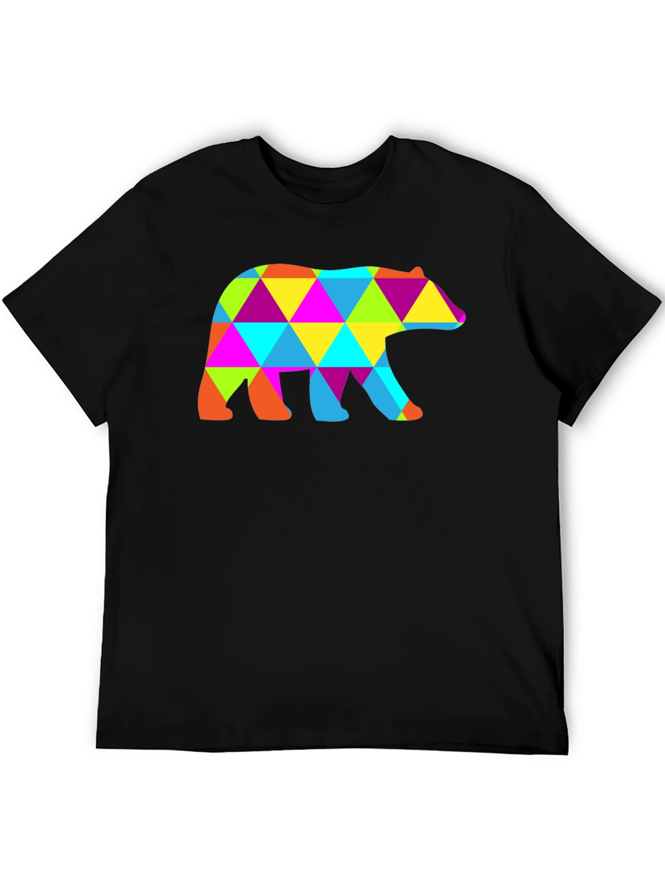 Geometric Bear T-Shirt - Abstract Design