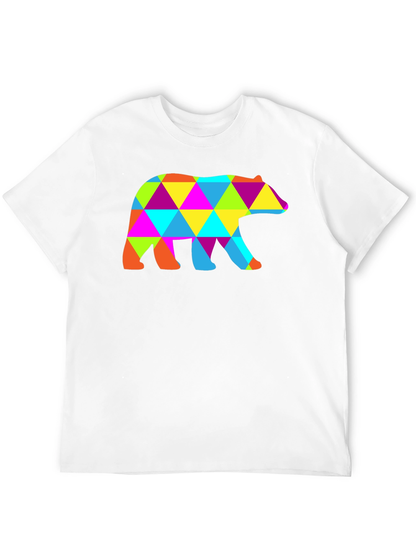 Geometric Bear T-Shirt - Abstract Design