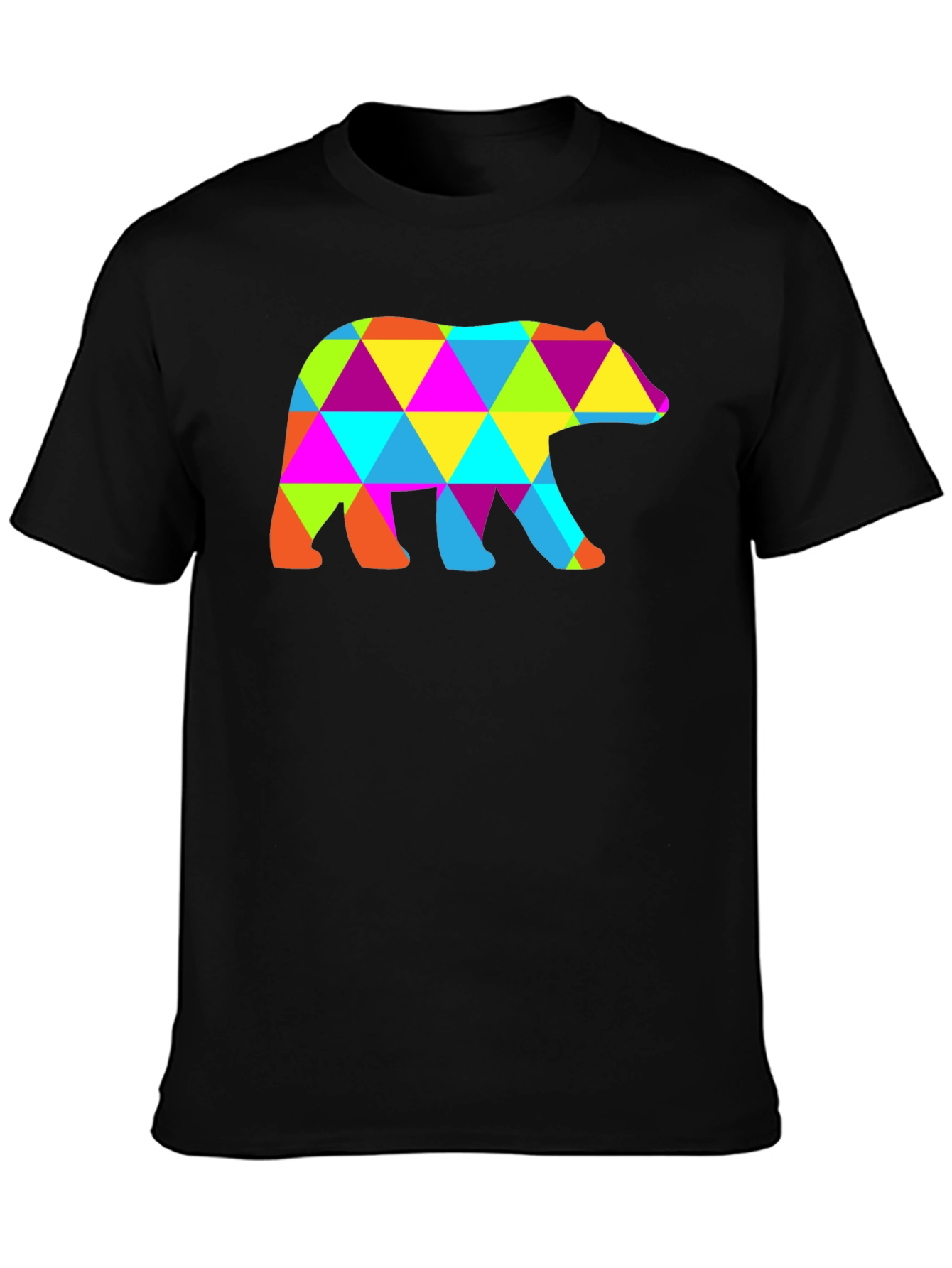 Geometric Bear T-Shirt - Abstract Design
