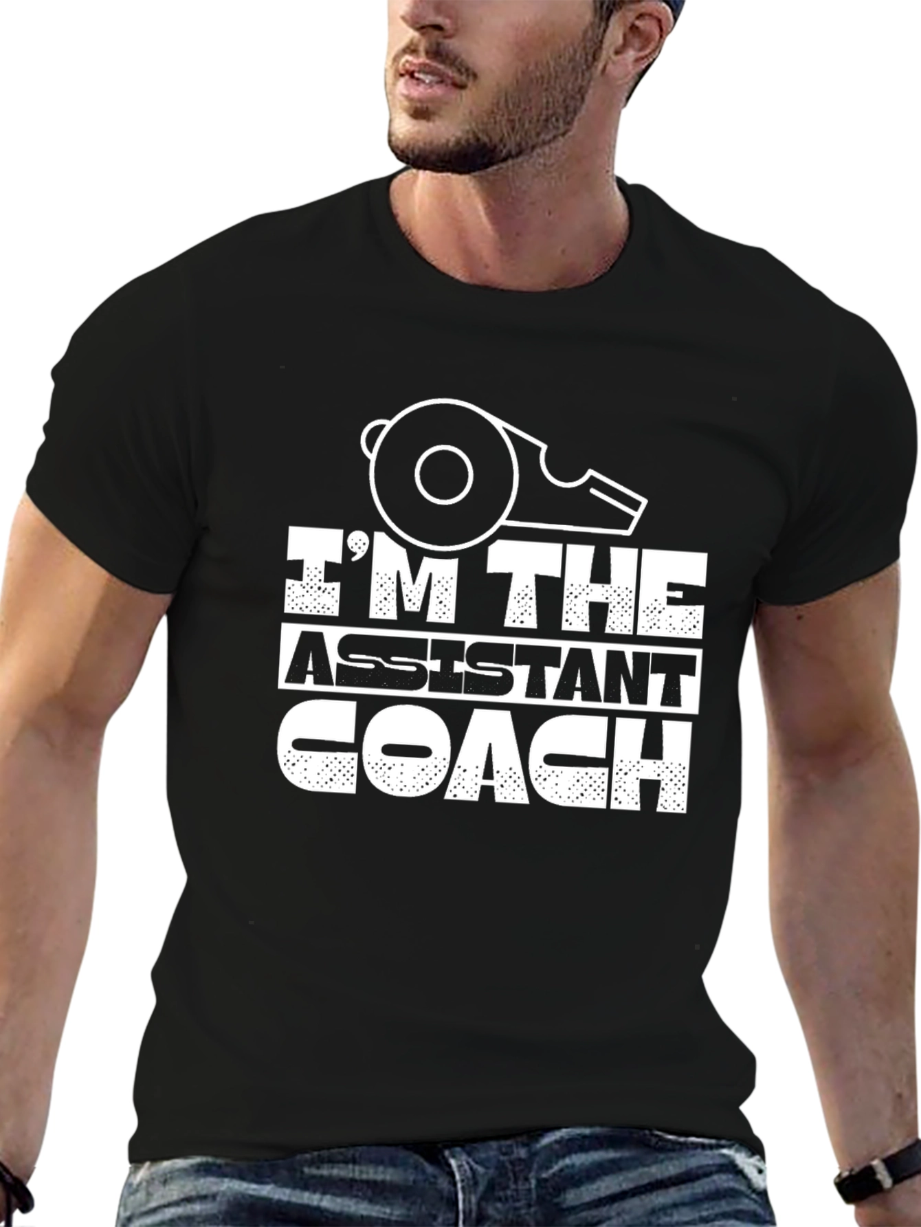 Assistant Coach T-Shirt - Whistle Design