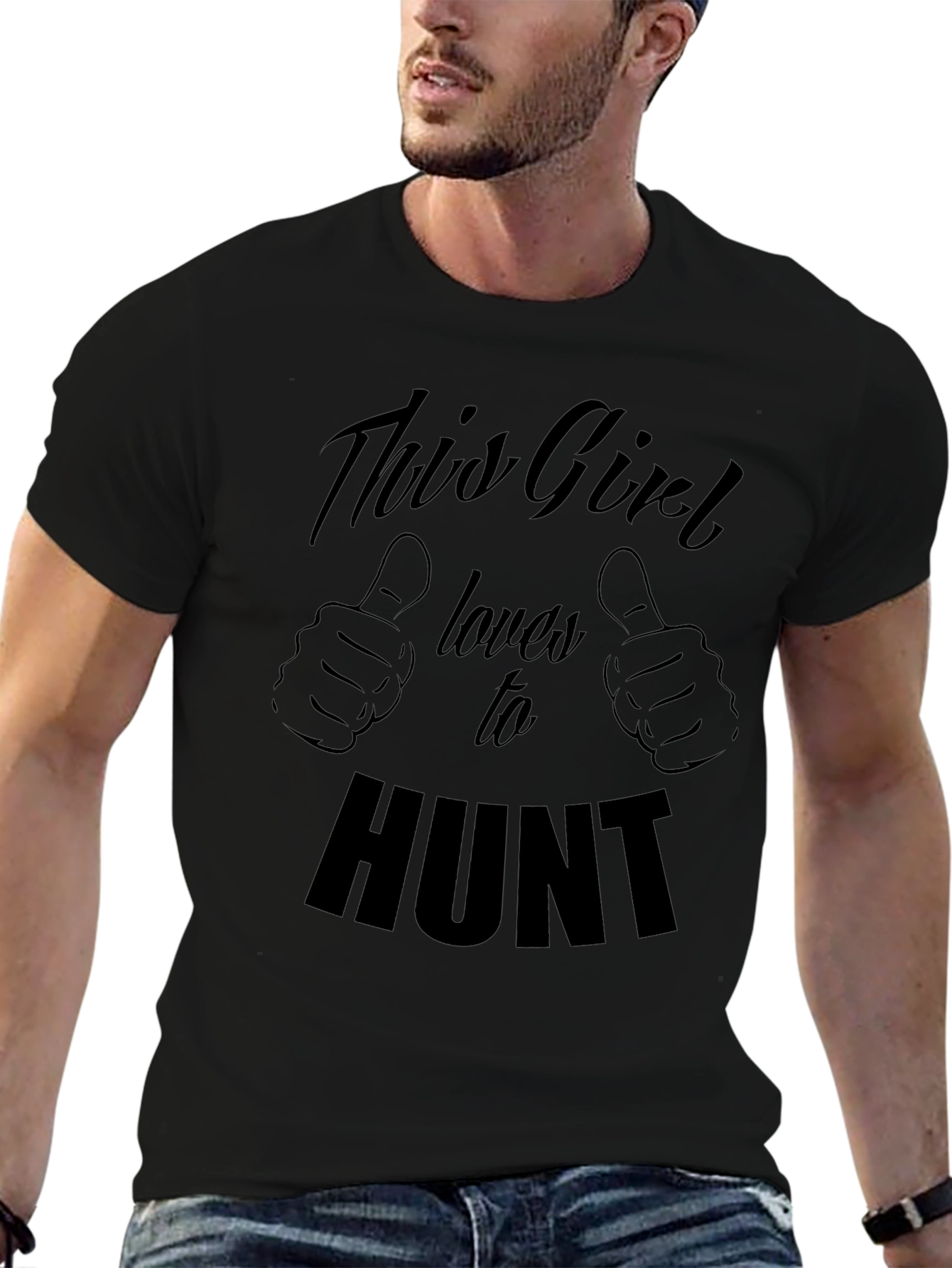 This Girl Loves To Hunt Graphic Tee
