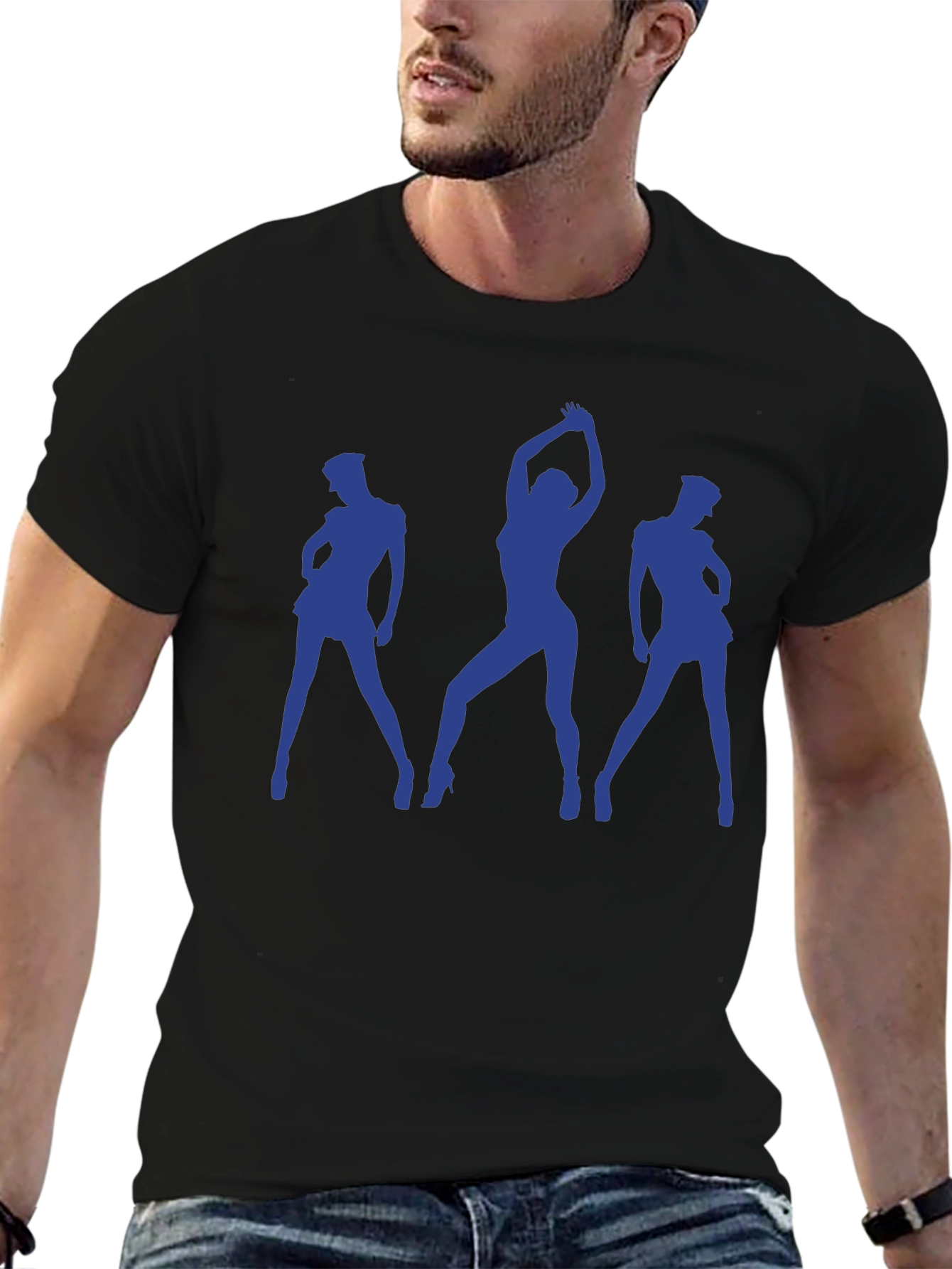 Silhouette Dance Graphic T-Shirt - Black