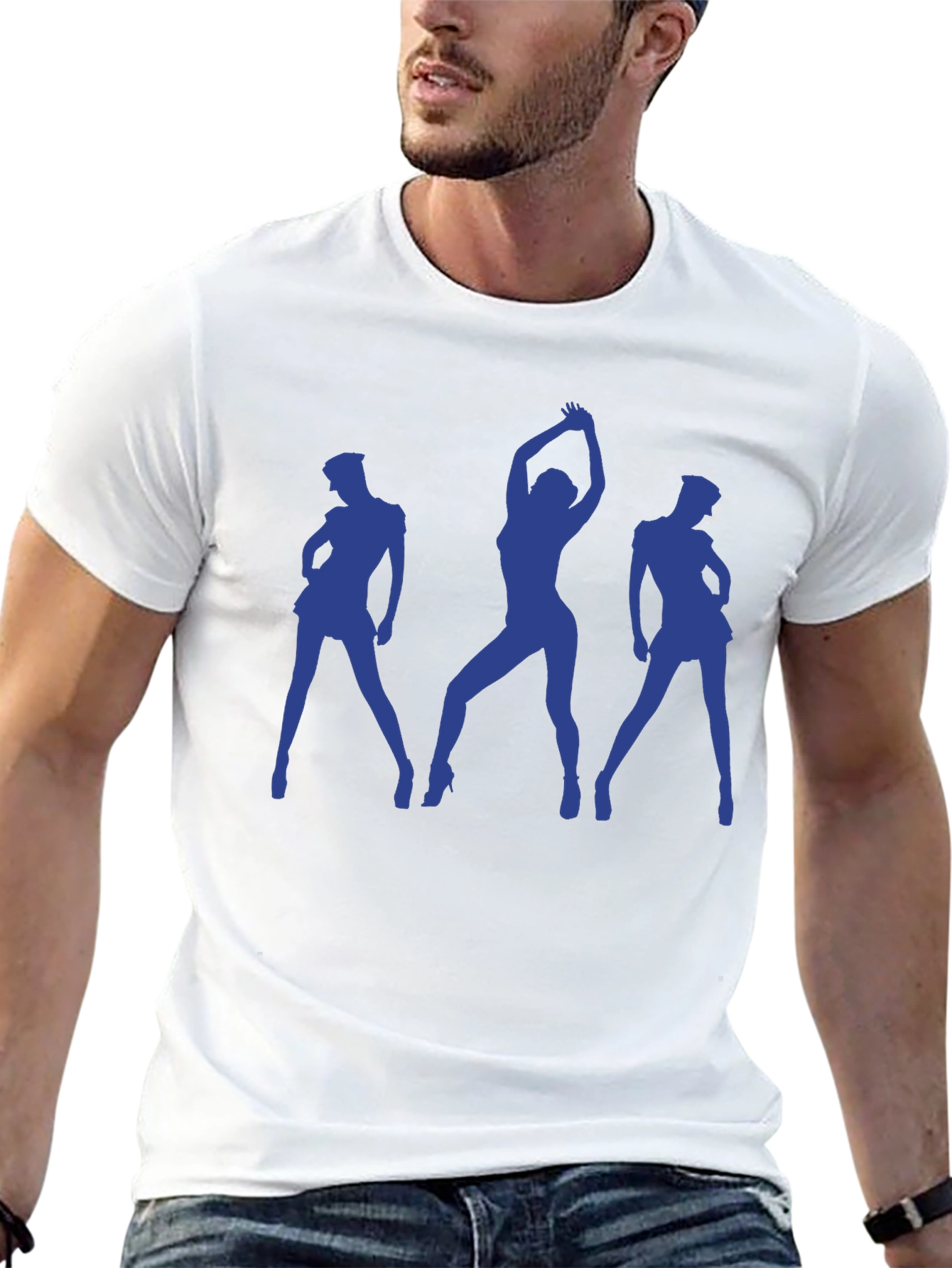 Silhouette Dance Graphic T-Shirt - Black