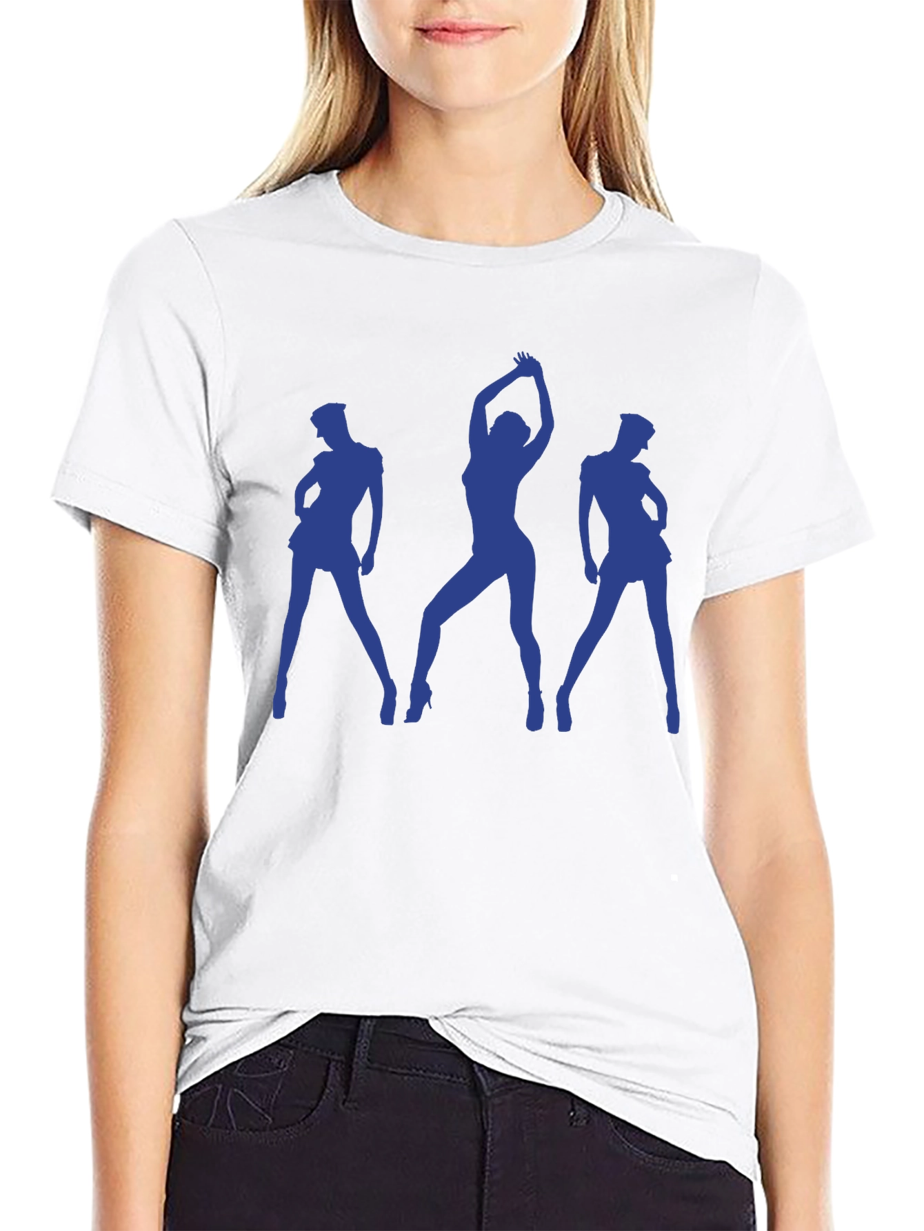 Silhouette Dance Graphic T-Shirt - Black