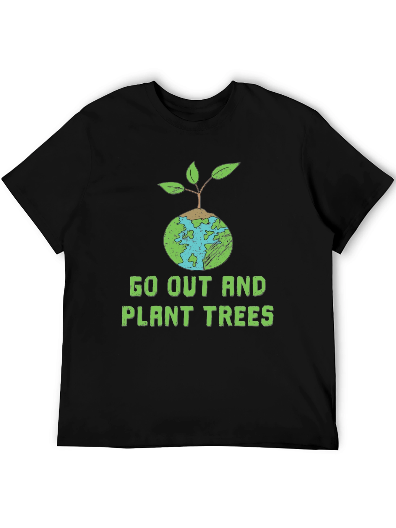 Eco-Friendly Plant Trees Graphic T-Shirt