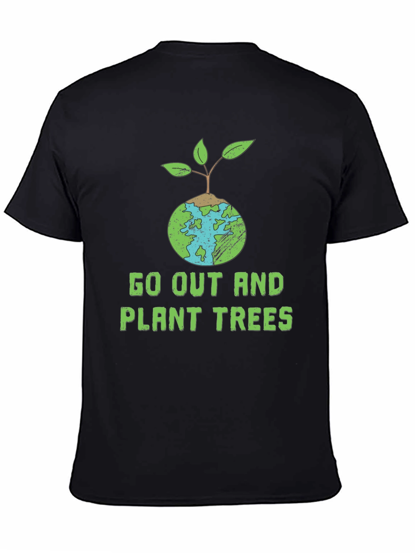 Eco-Friendly Plant Trees Graphic T-Shirt