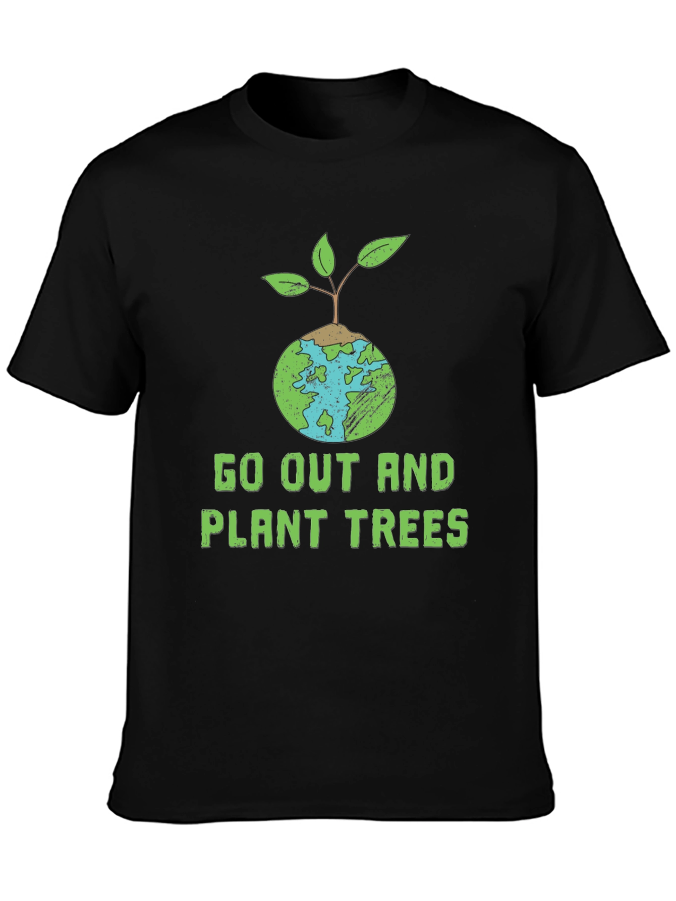 Eco-Friendly Plant Trees Graphic T-Shirt