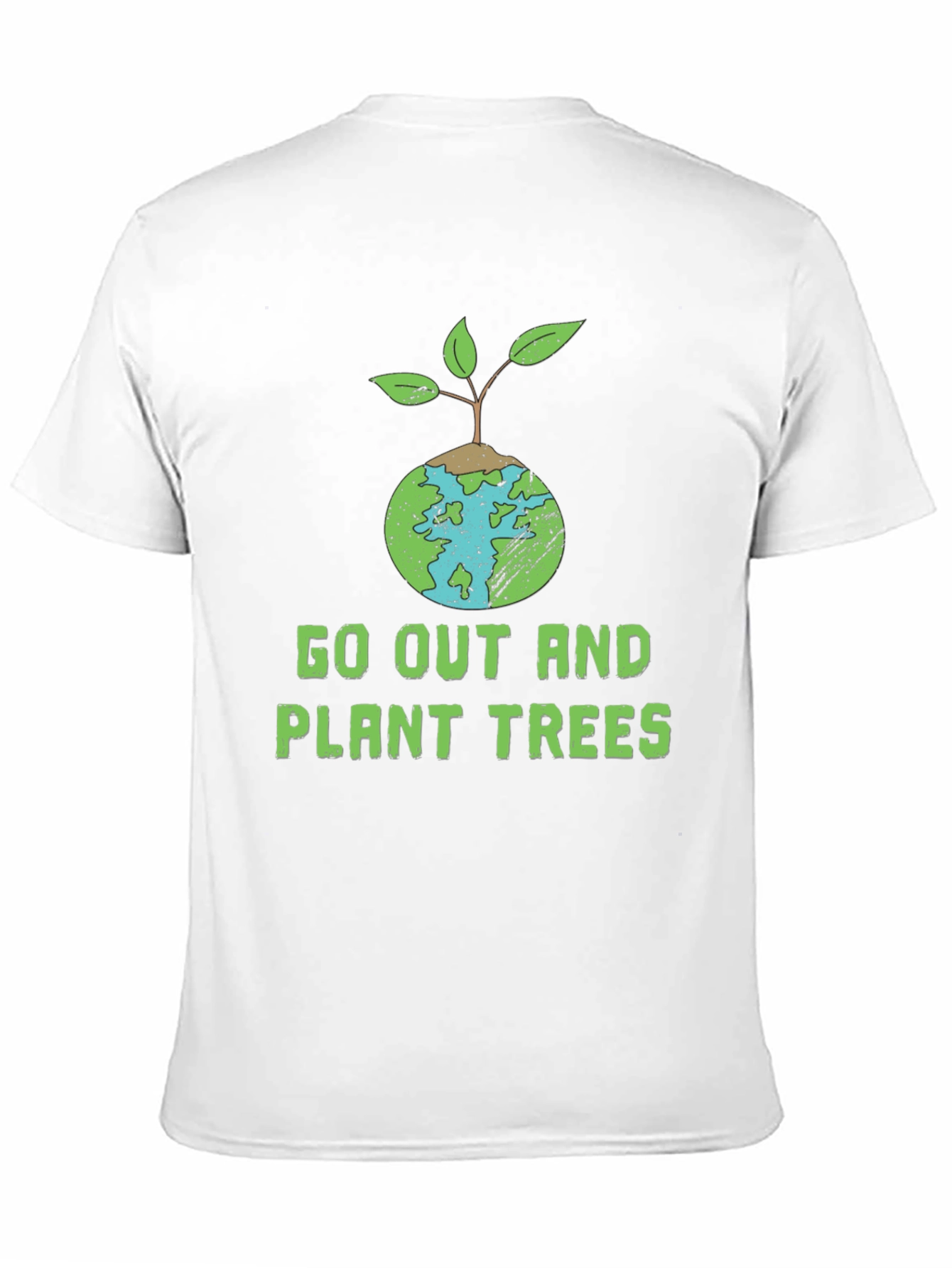 Eco-Friendly Plant Trees Graphic T-Shirt