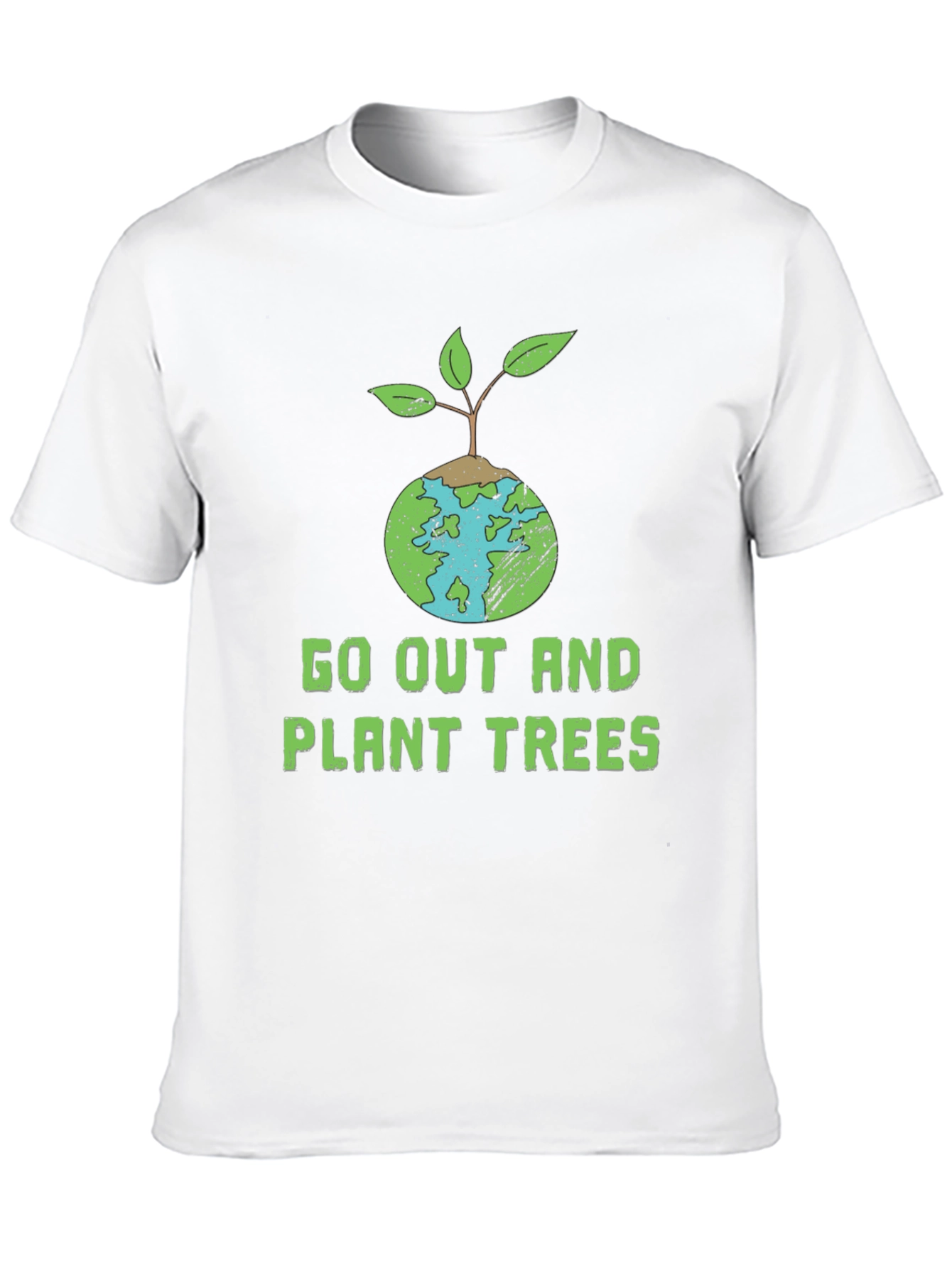 Eco-Friendly Plant Trees Graphic T-Shirt