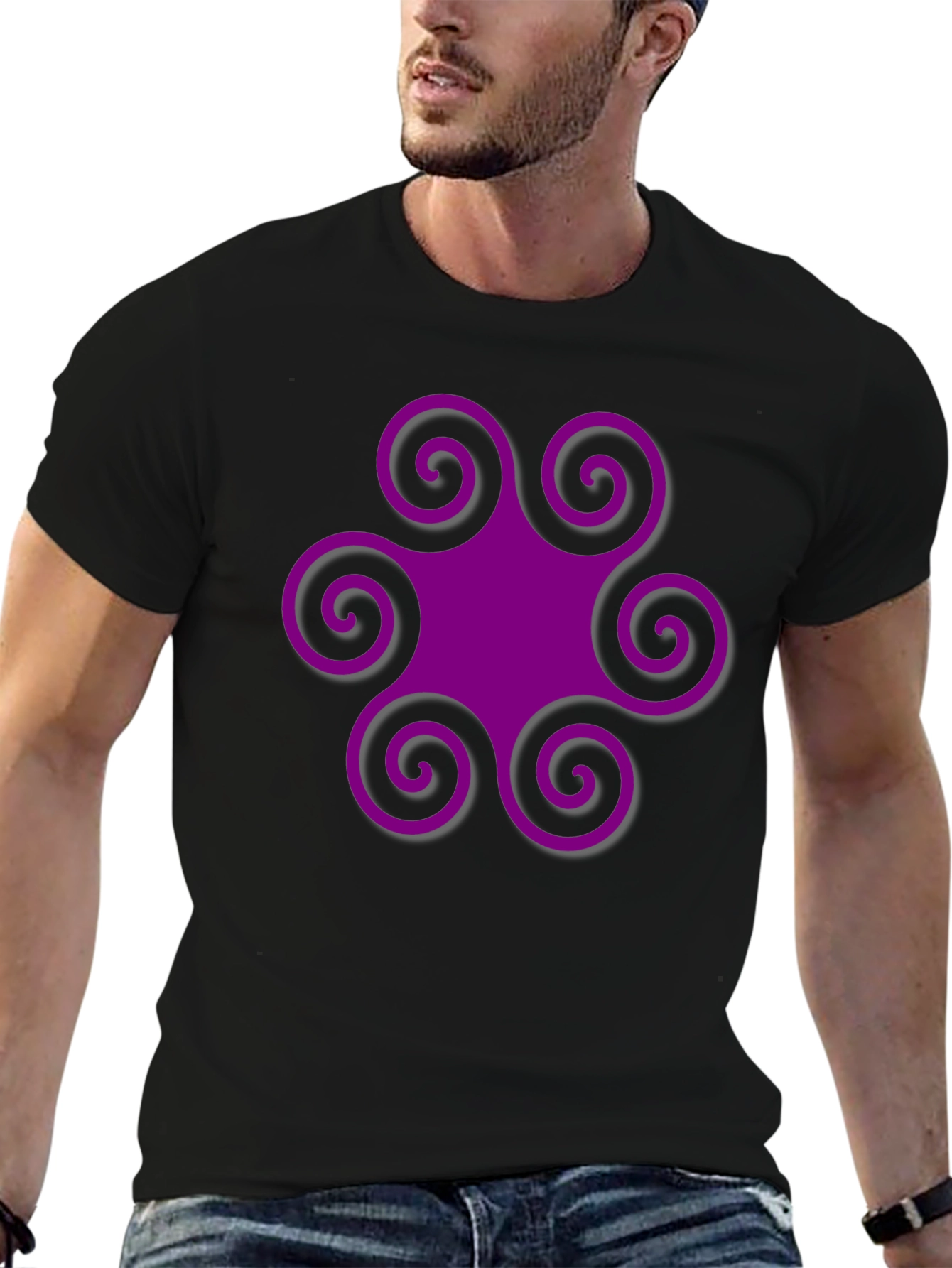 Swirl Graphic Tee - Unique Style