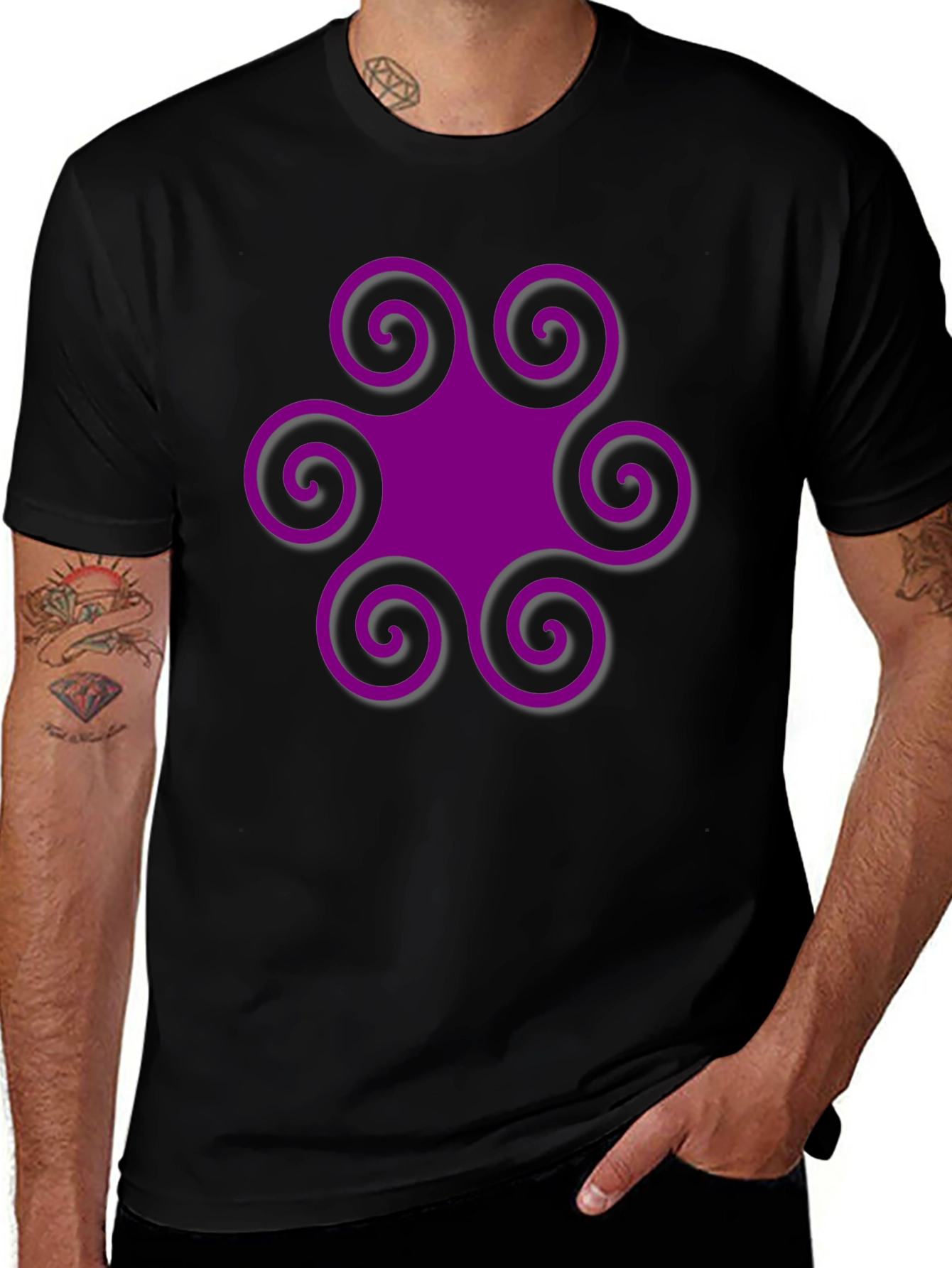 Swirl Graphic Tee - Unique Style