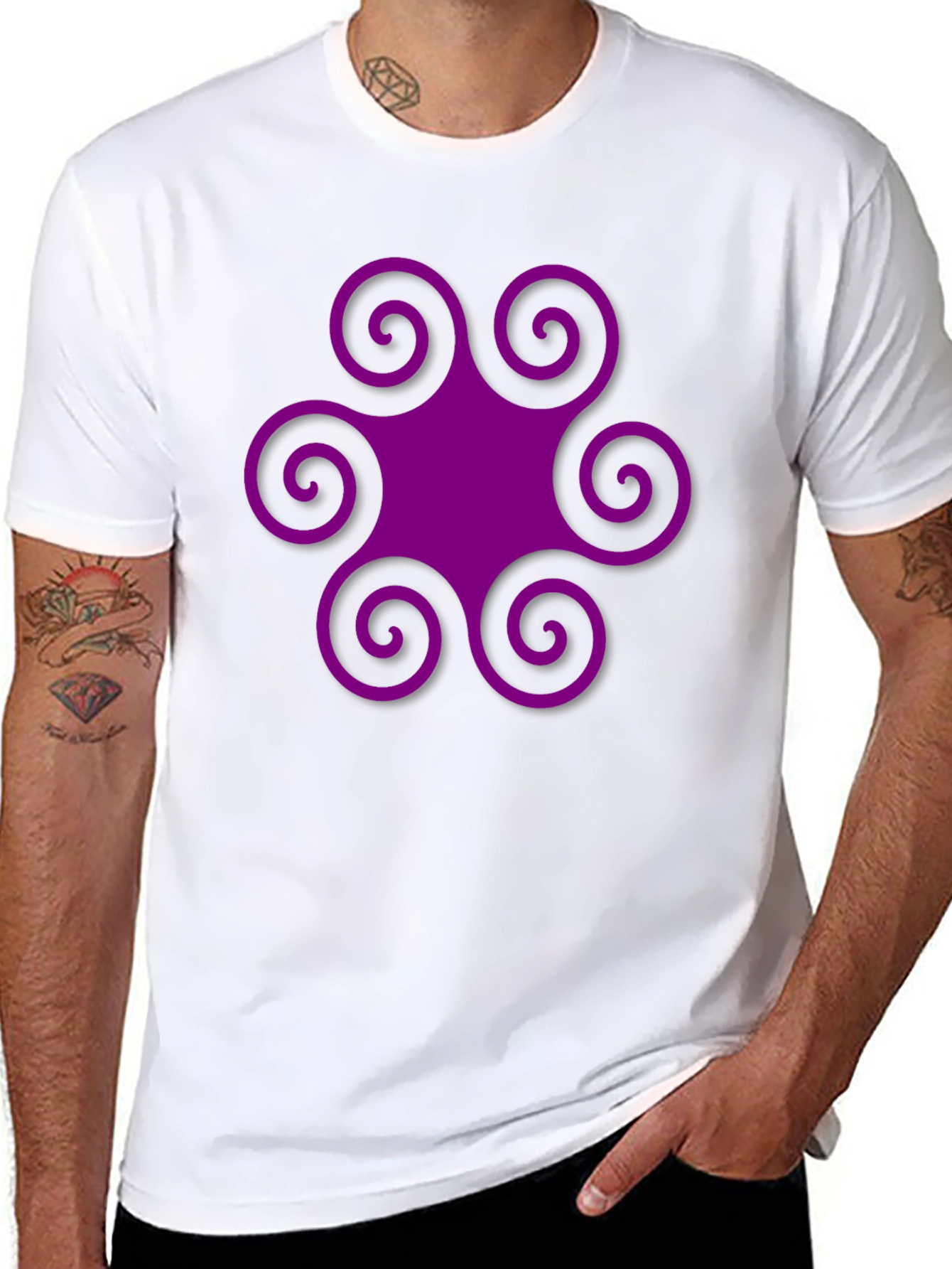 Swirl Graphic Tee - Unique Style