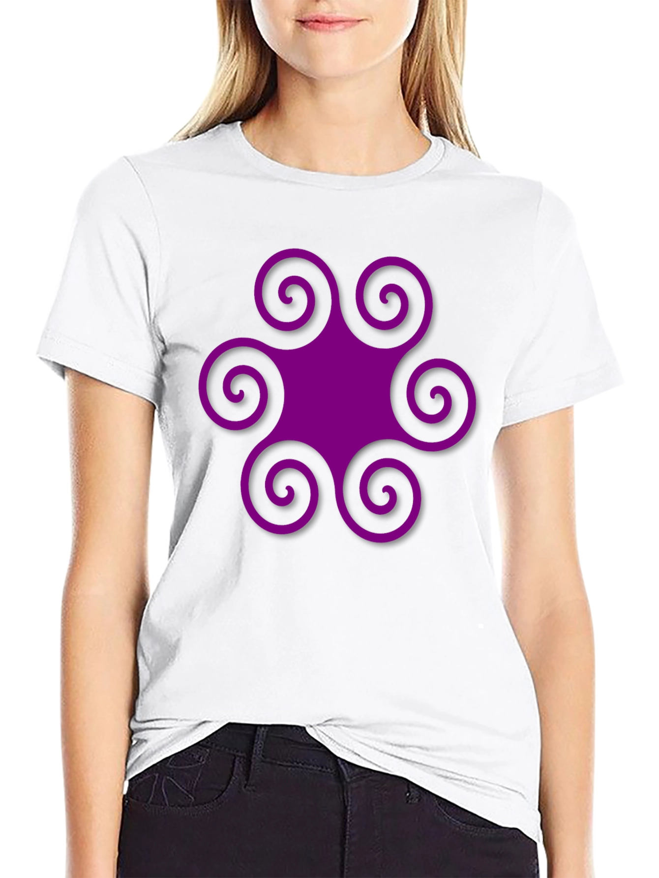 Swirl Graphic Tee - Unique Style
