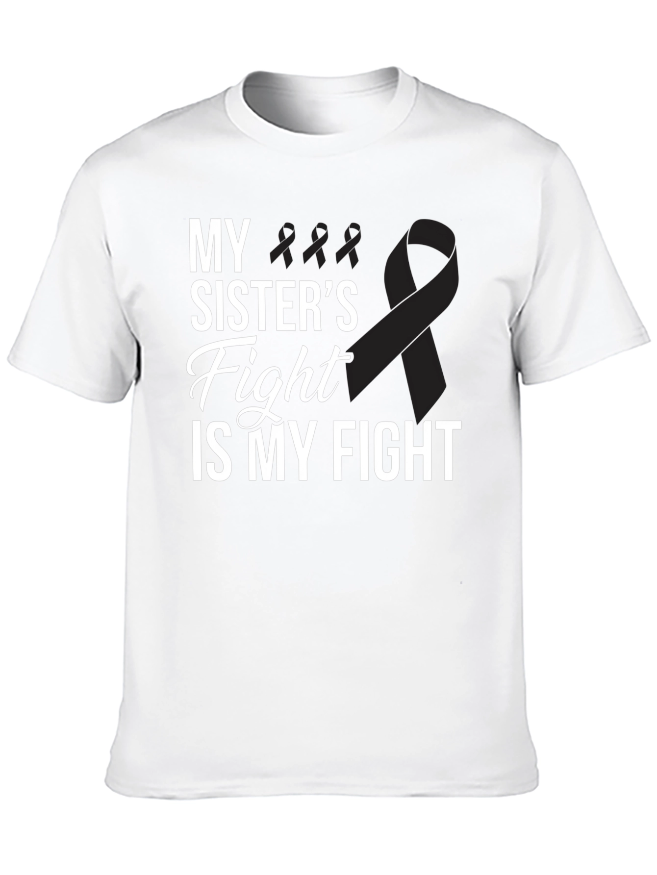 My Sisters Fight T-Shirt - Melanoma Cancer Awareness Tee