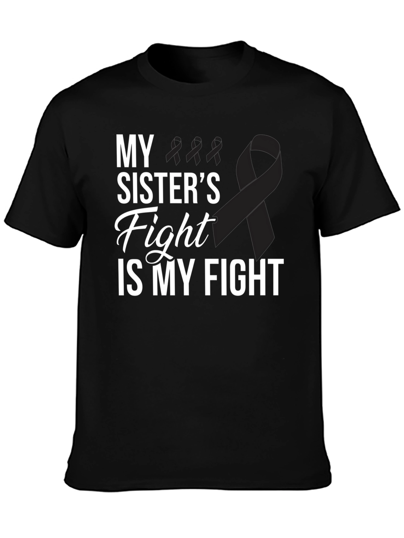 My Sisters Fight T-Shirt - Melanoma Cancer Awareness Tee