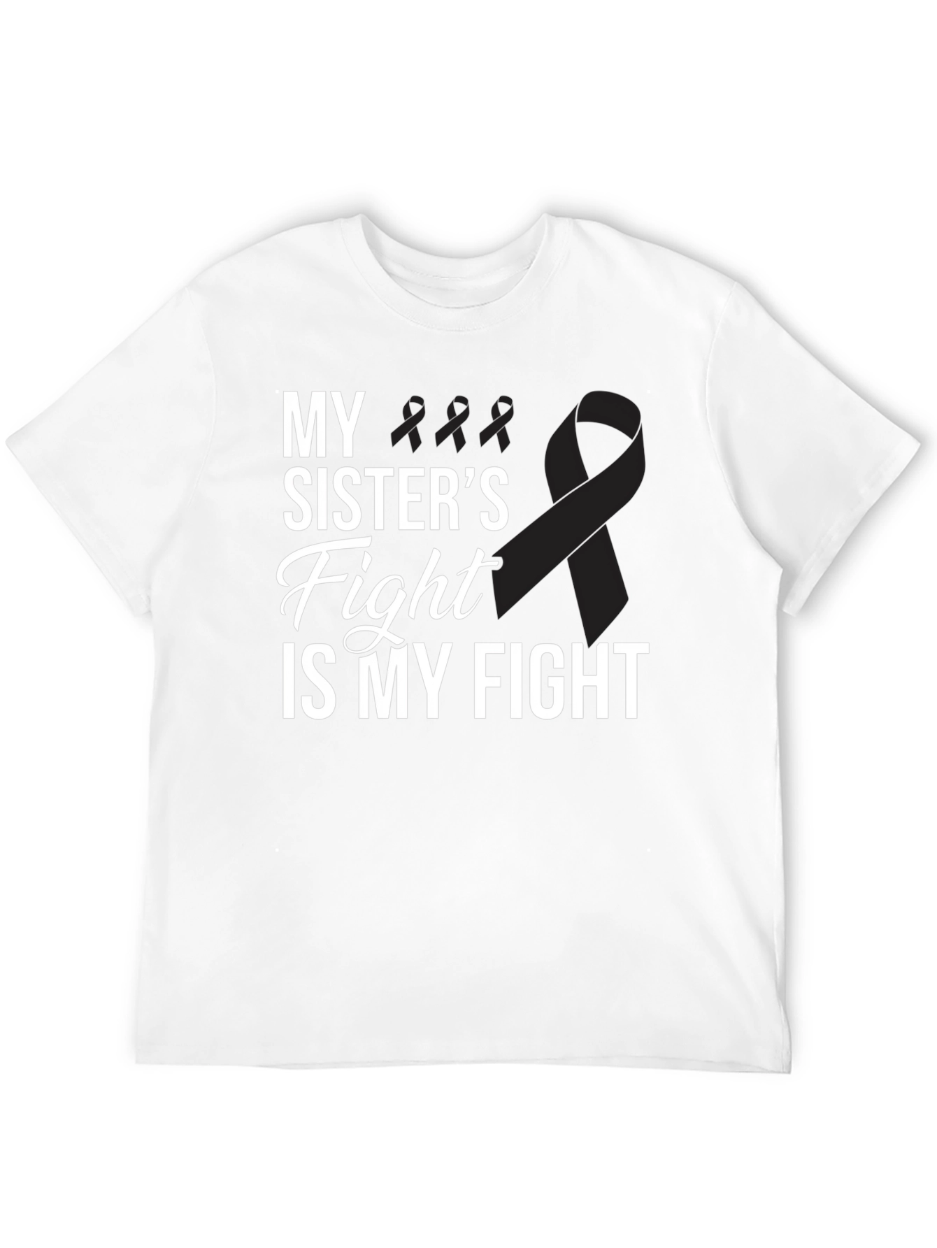 My Sisters Fight T-Shirt - Melanoma Cancer Awareness Tee