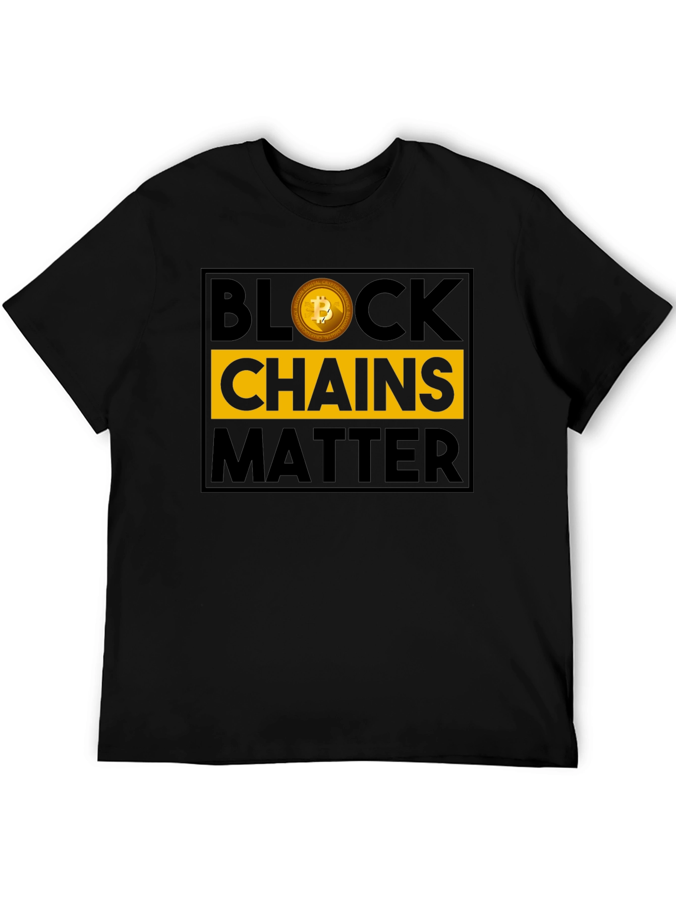 Blockchains Matter Bitcoin Graphic Tee
