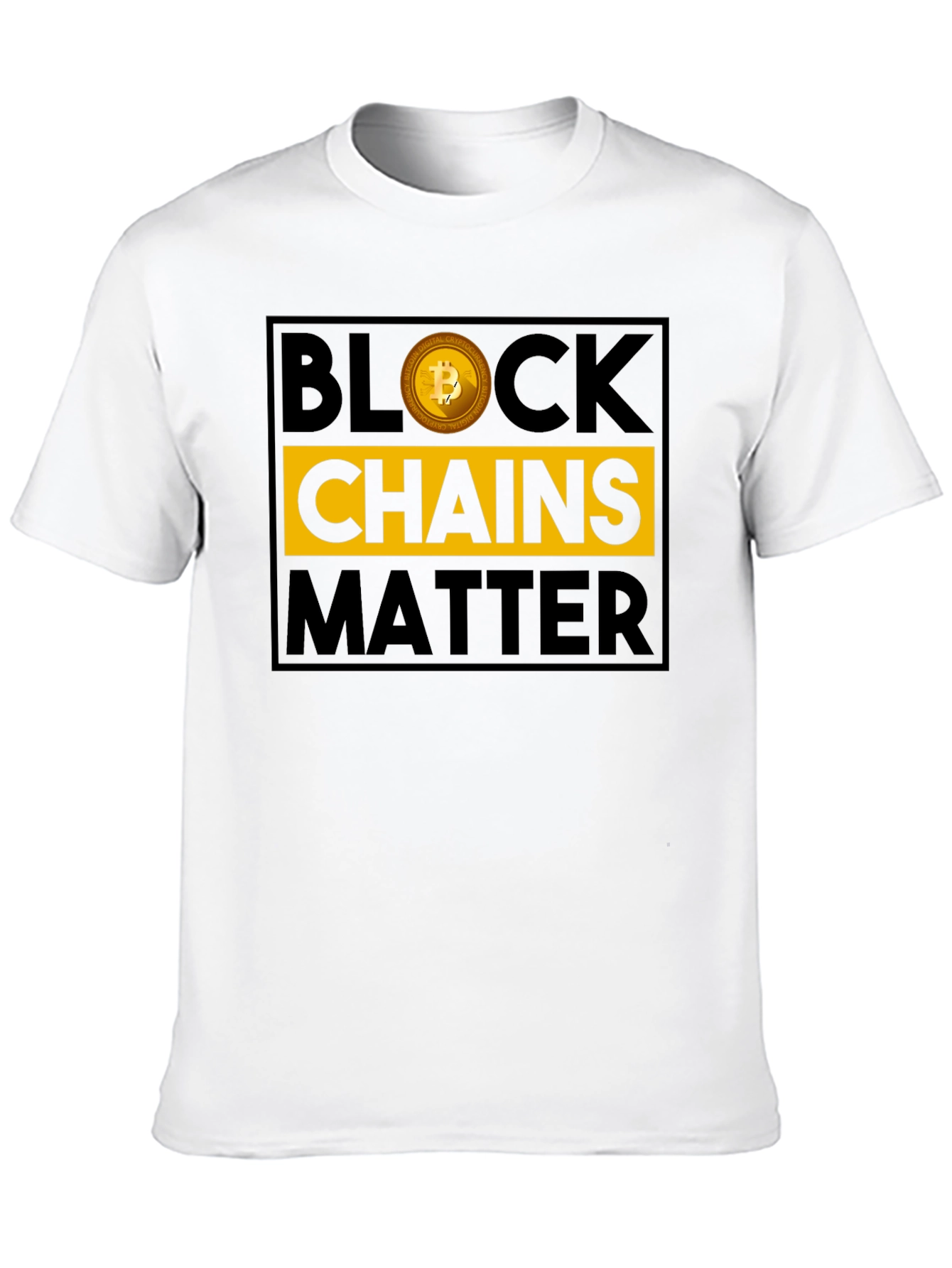 Blockchains Matter Bitcoin Graphic Tee