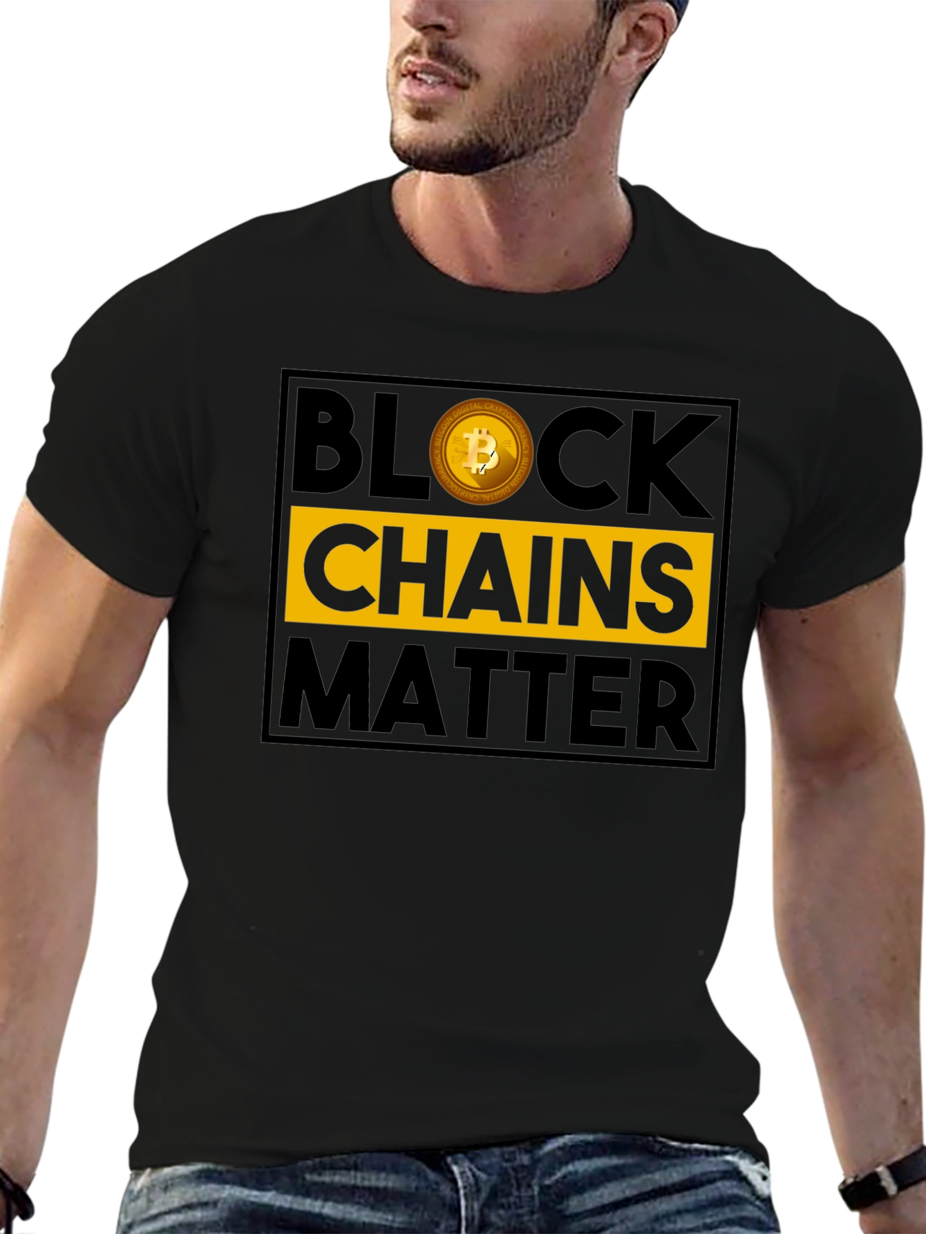 Blockchains Matter Bitcoin Graphic Tee