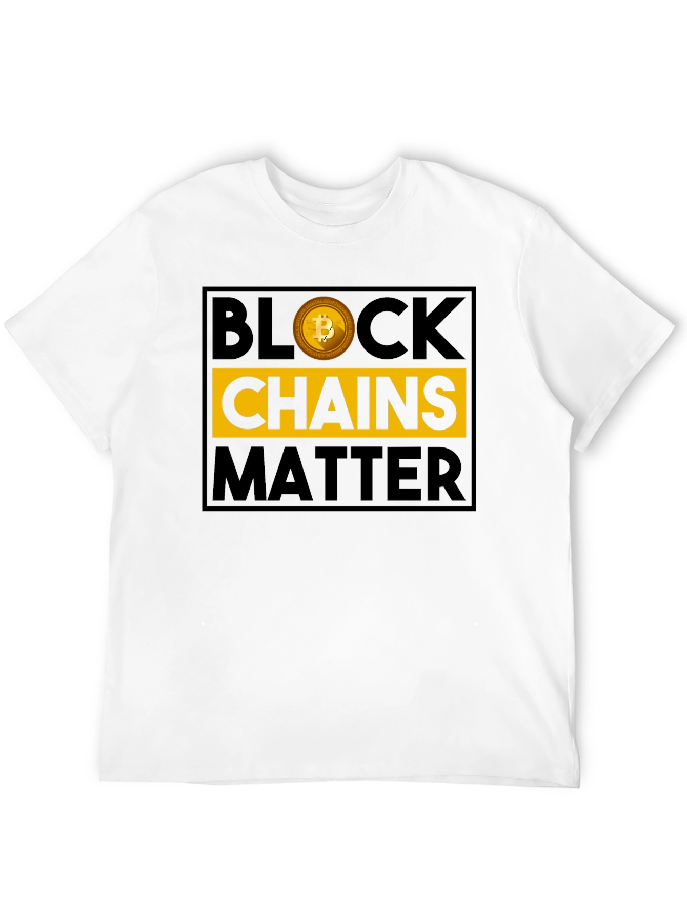 Blockchains Matter Bitcoin Graphic Tee