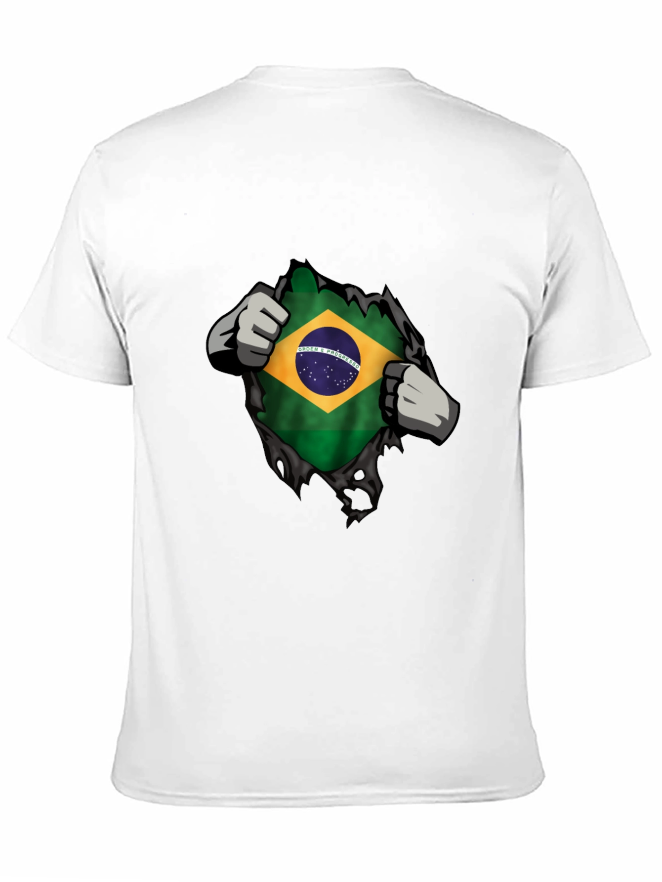 Brazilian Flag Ripped T-Shirt - Patriot Pride