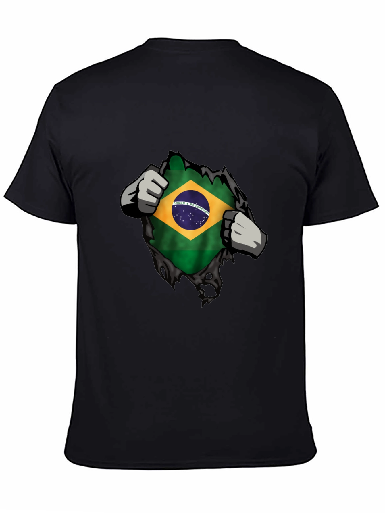 Brazilian Flag Ripped T-Shirt - Patriot Pride