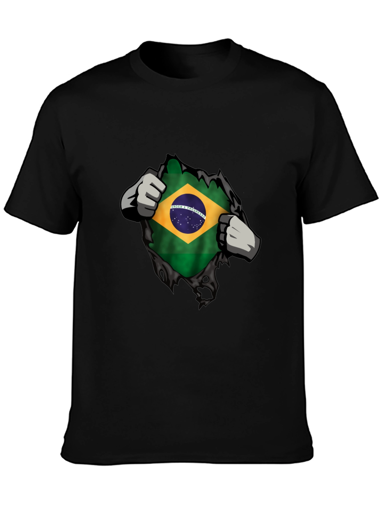 Brazilian Flag Ripped T-Shirt - Patriot Pride