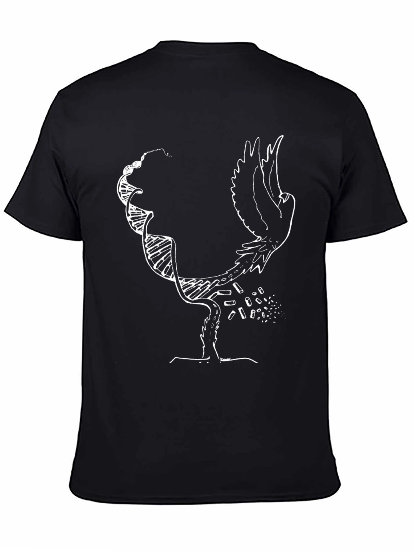 Black Graphic Tee - DNA & Bird