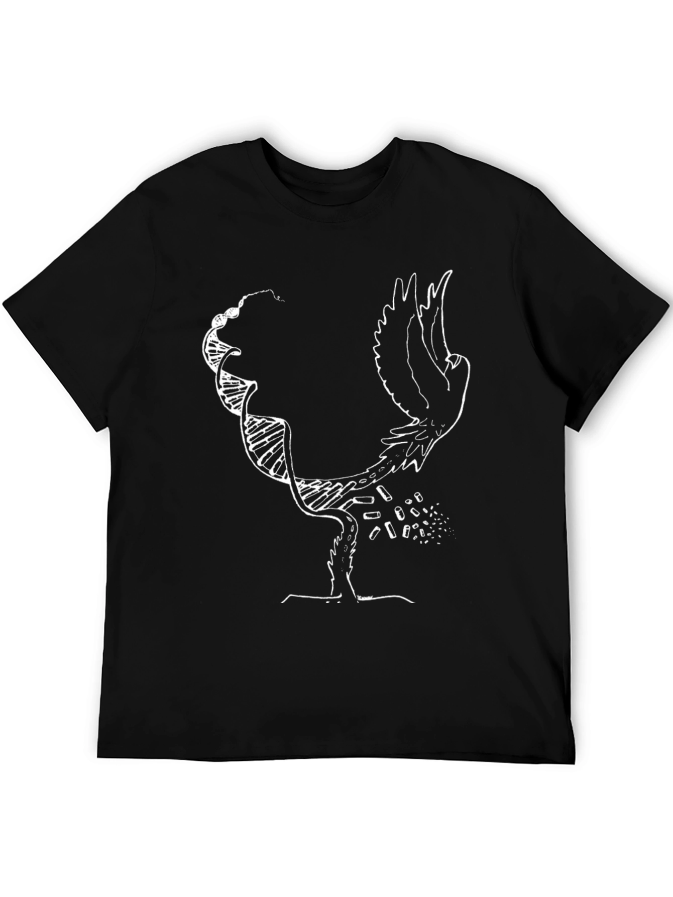 Black Graphic Tee - DNA & Bird