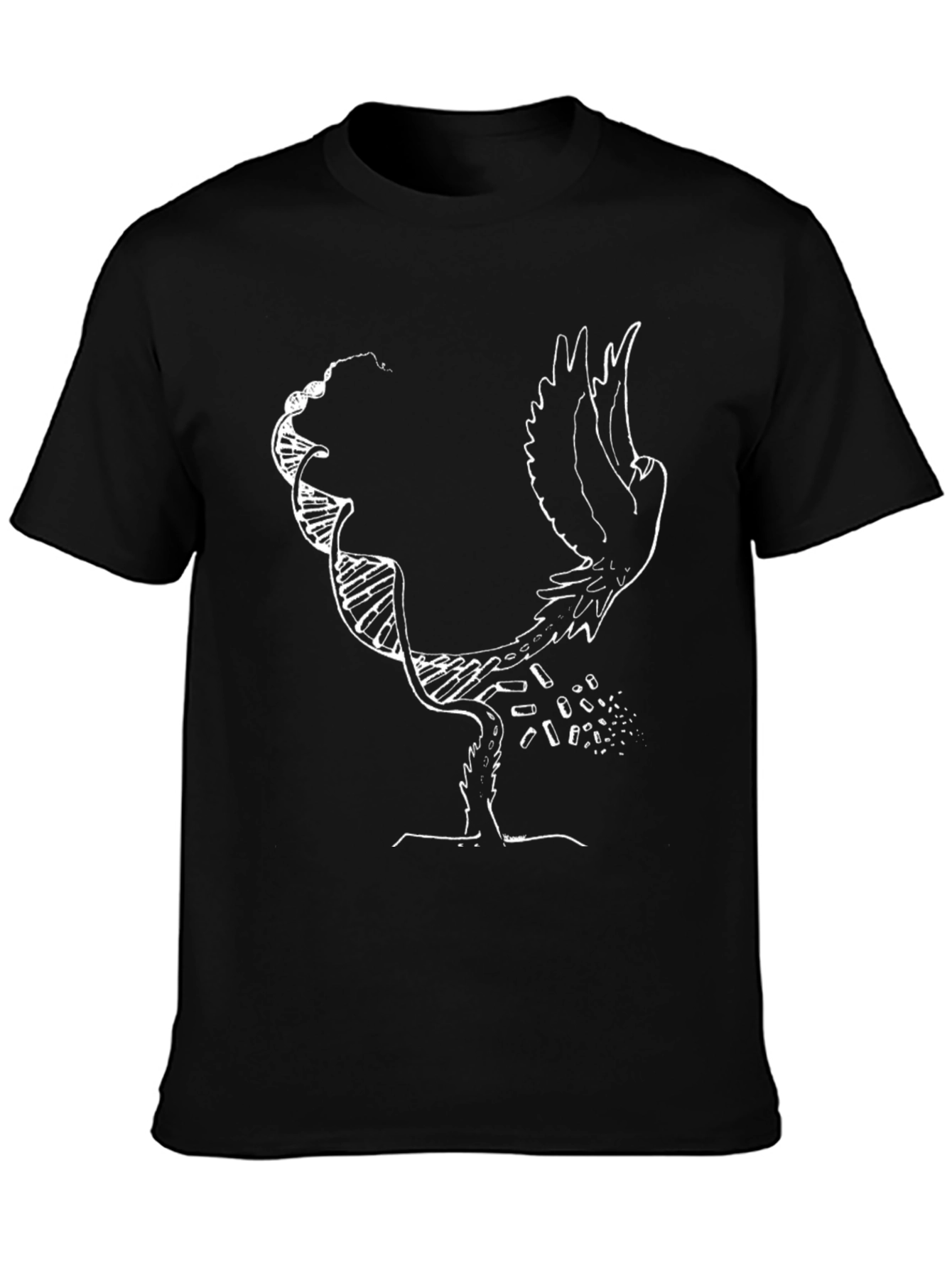 Black Graphic Tee - DNA & Bird