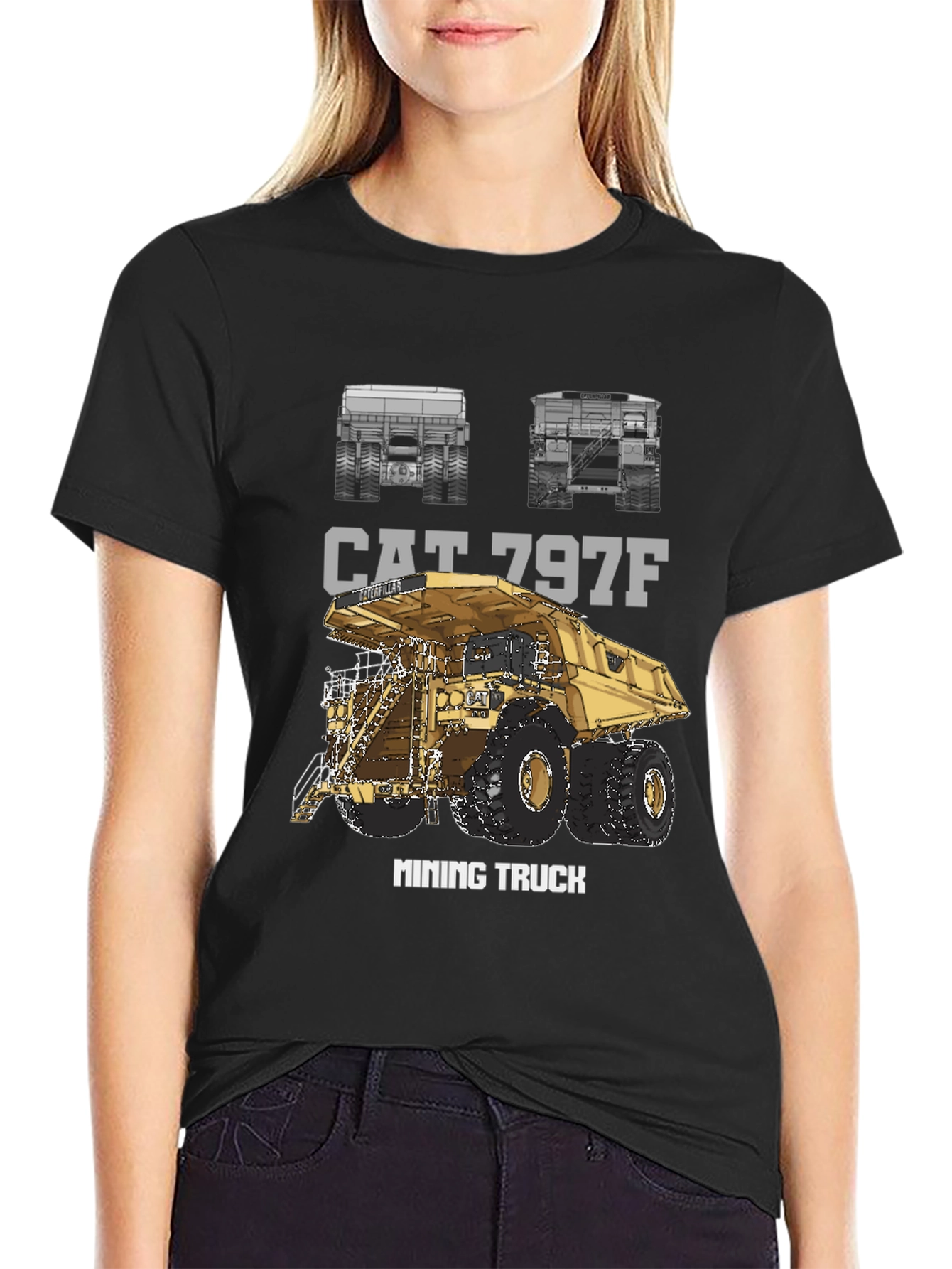 CAT 797F Mining Truck Graphic T-Shirt