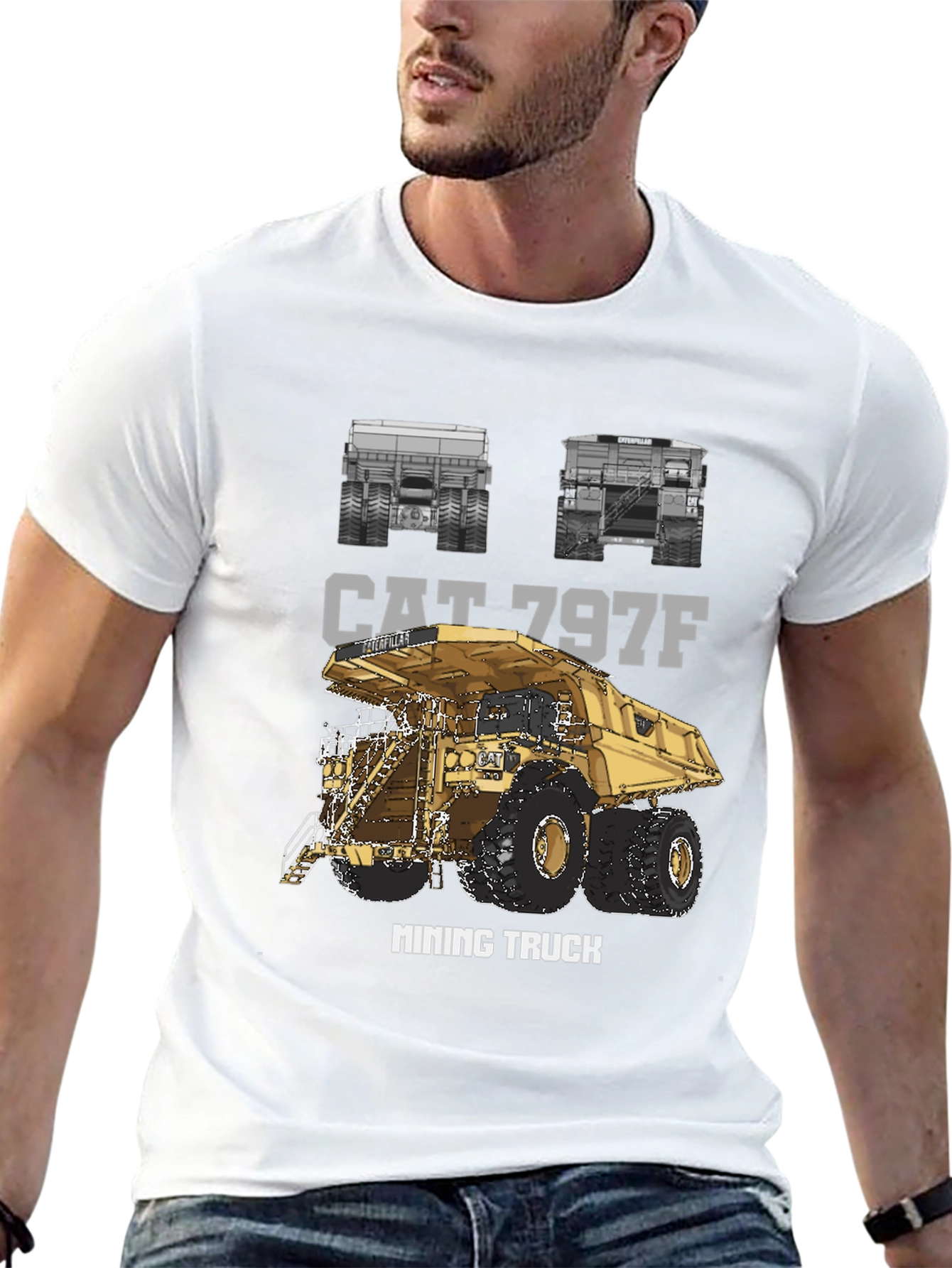 CAT 797F Mining Truck Graphic T-Shirt