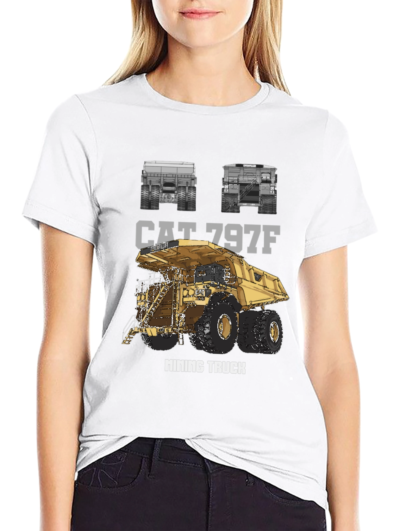 CAT 797F Mining Truck Graphic T-Shirt