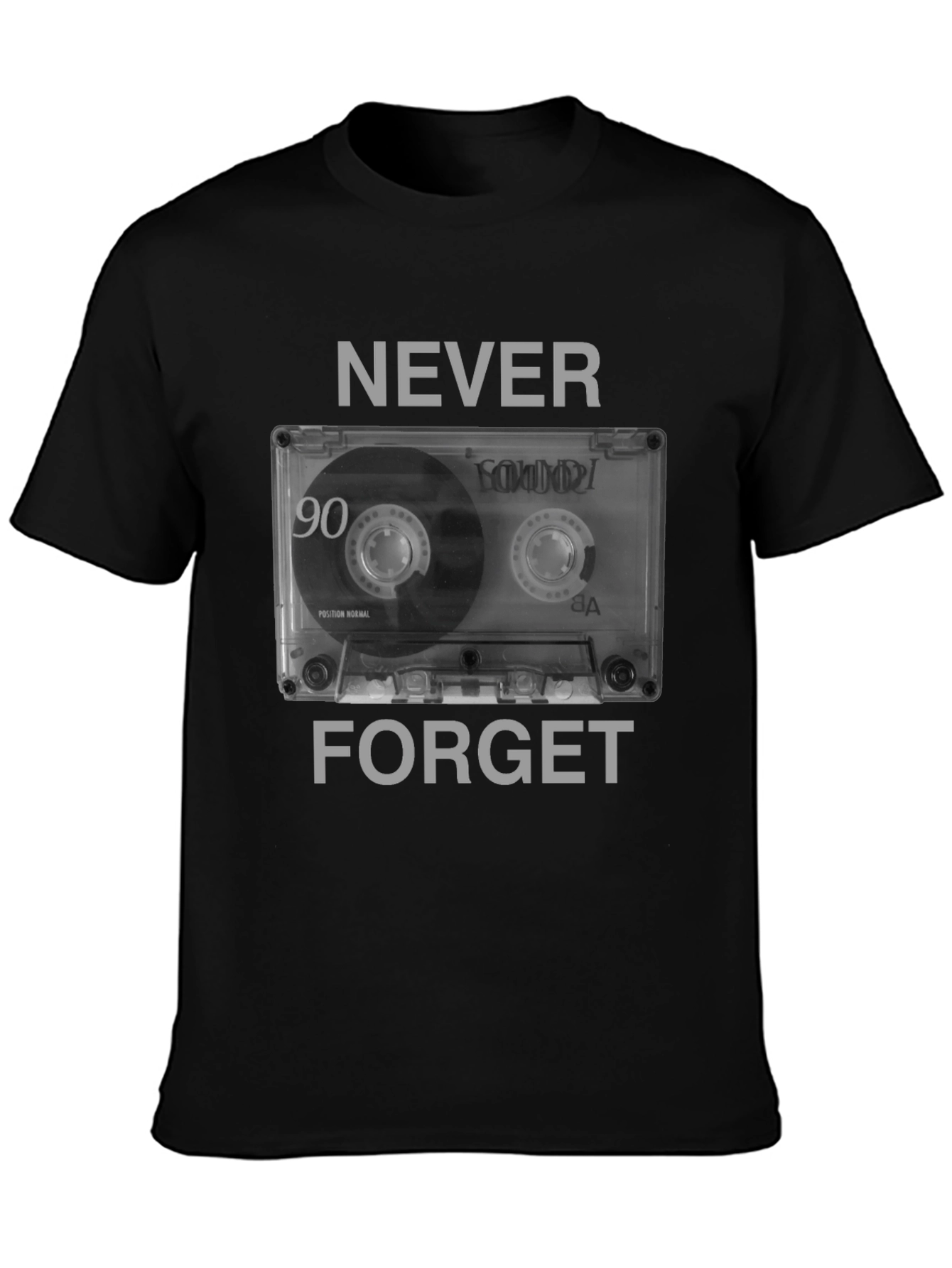Never Forget Cassette Tape Graphic Tee
