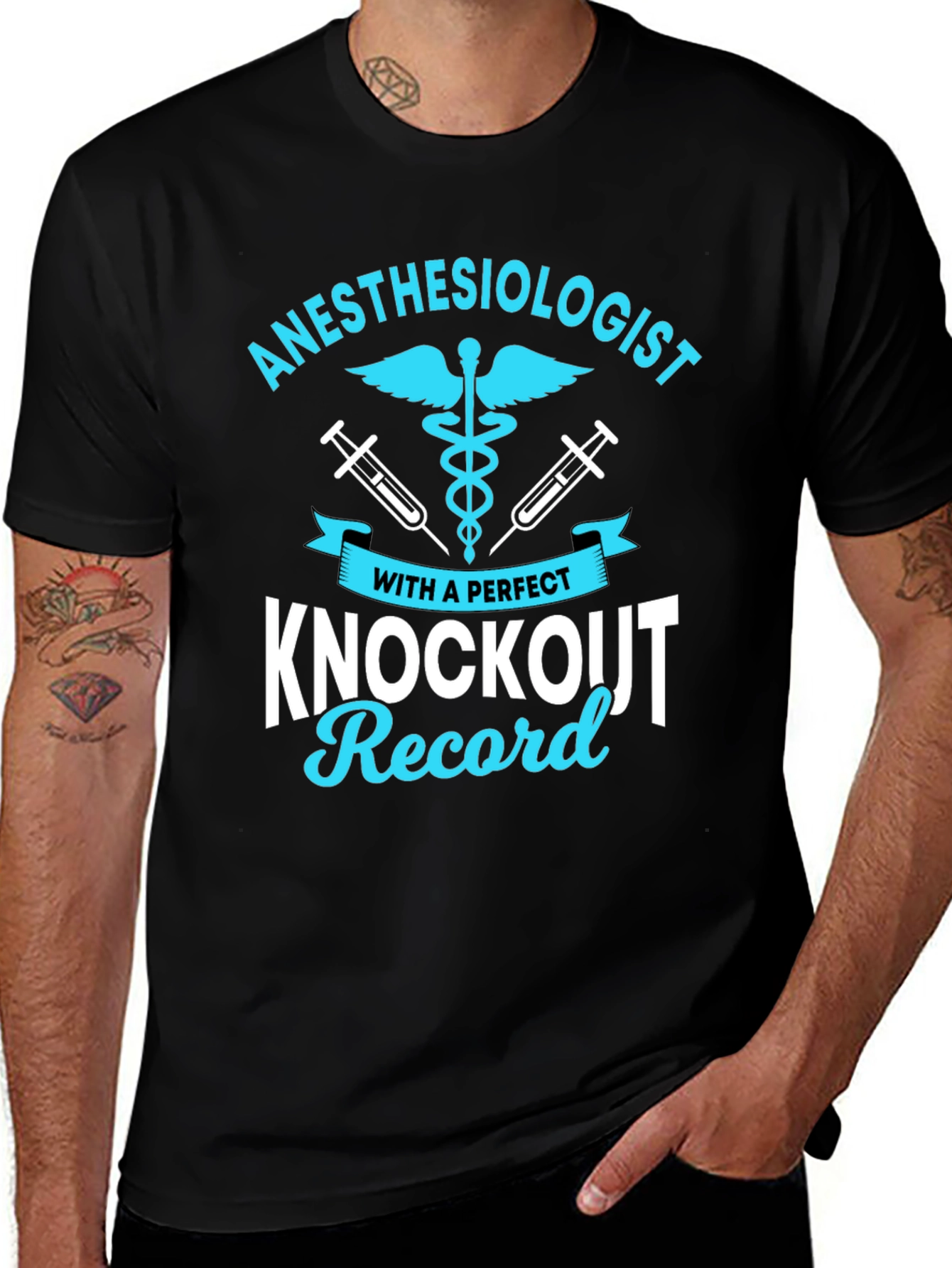 Anesthesiologist Knockout Record Graphic Tee