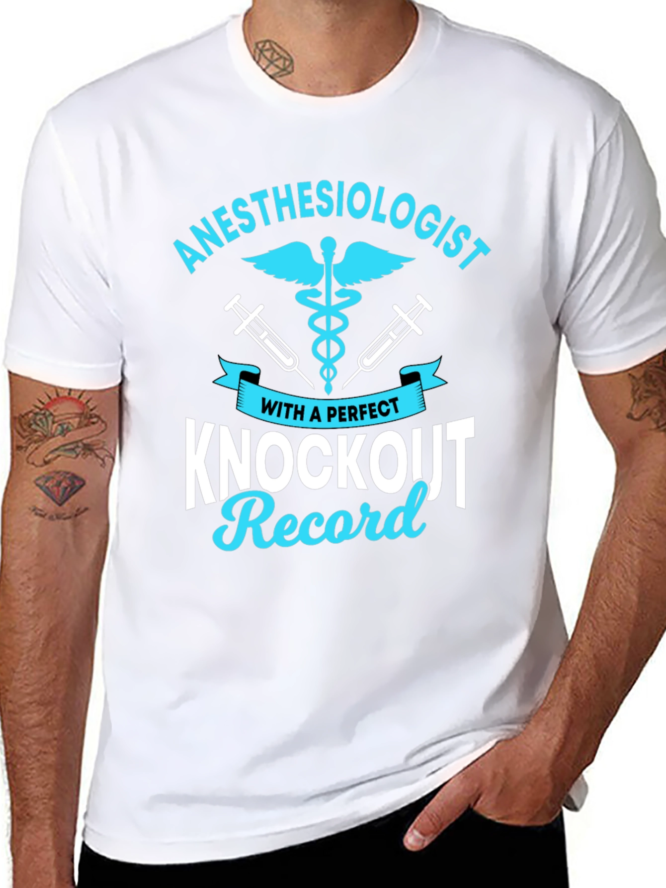 Anesthesiologist Knockout Record Graphic Tee