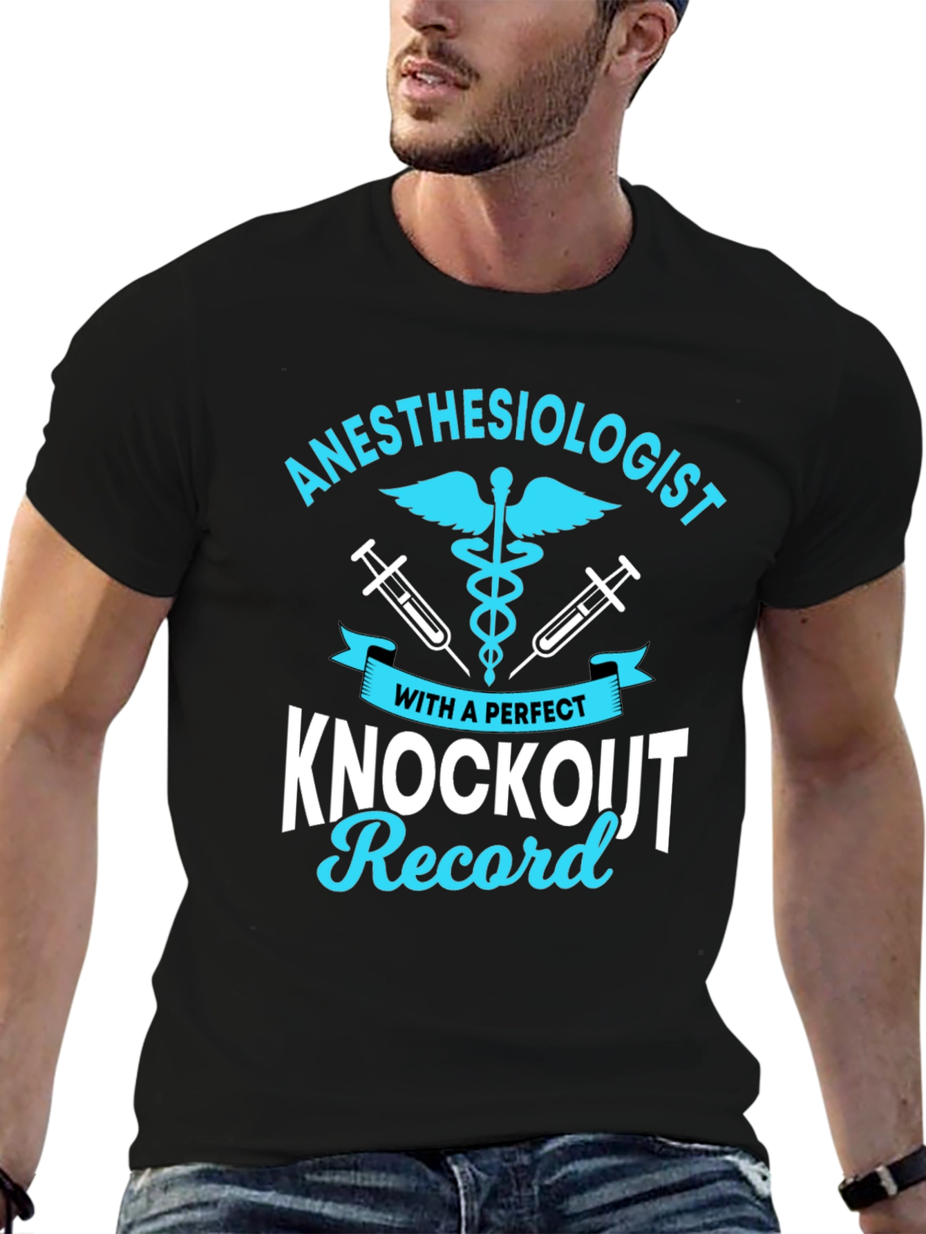 Anesthesiologist Knockout Record Graphic Tee
