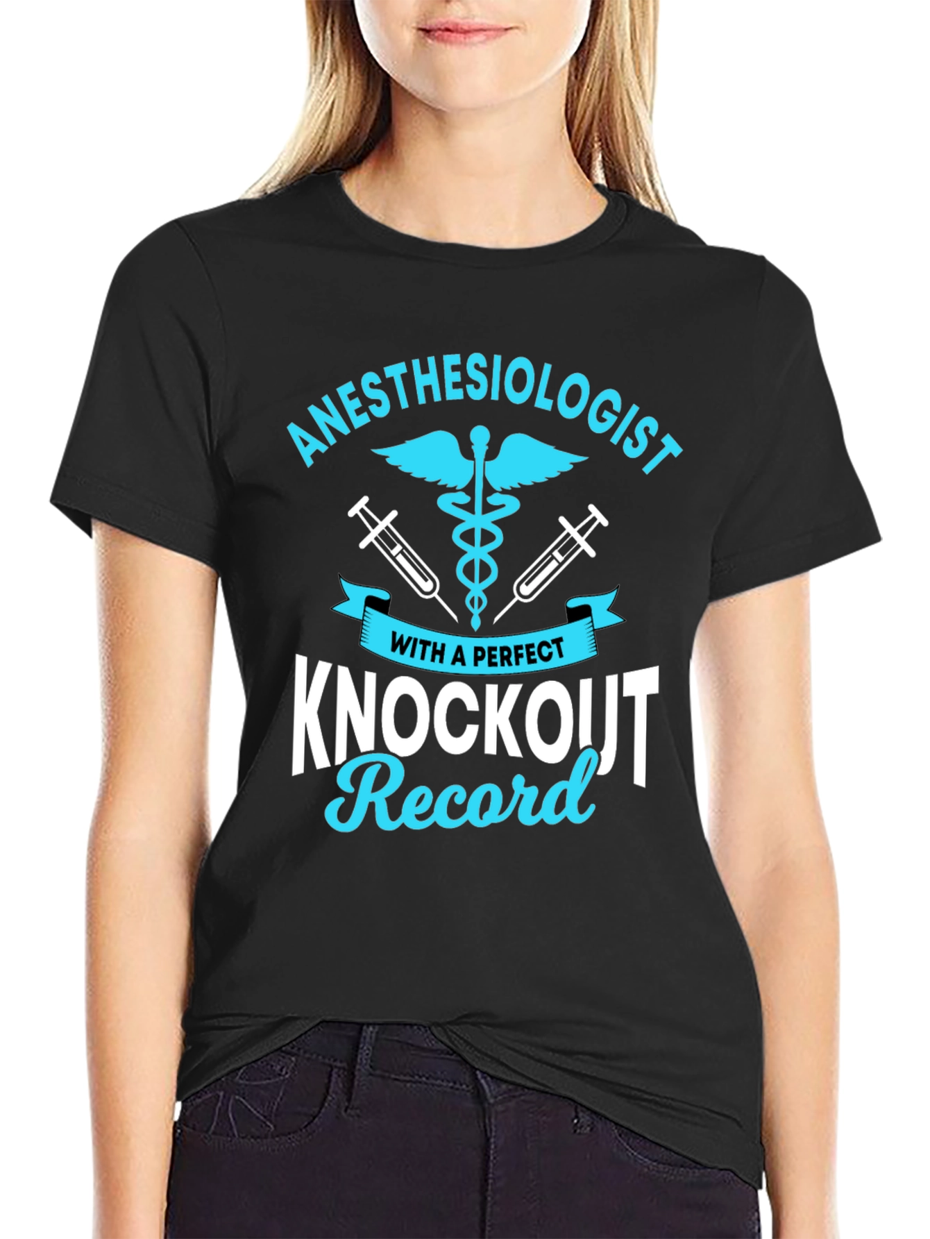 Anesthesiologist Knockout Record Graphic Tee