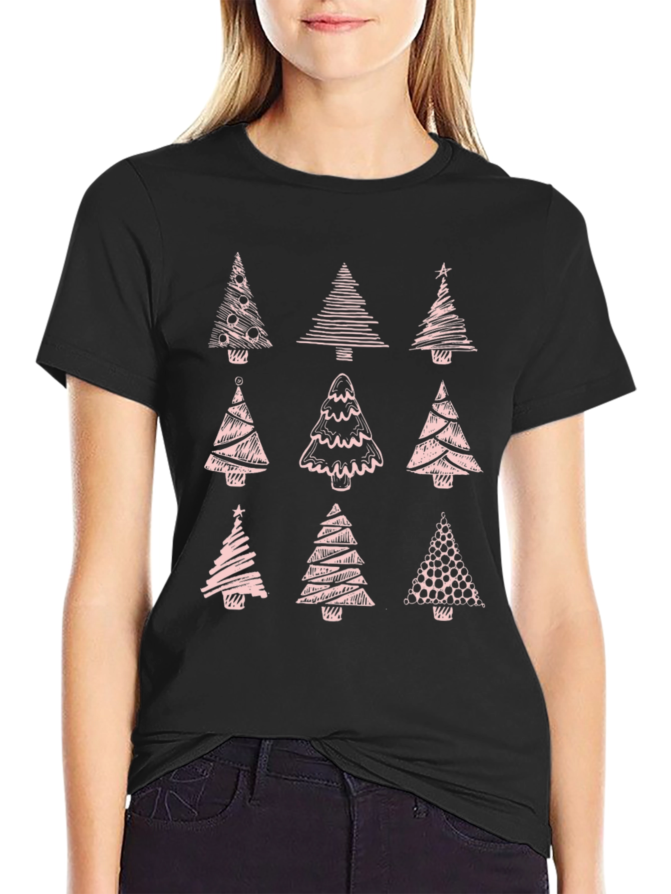Christmas Tree Graphic Tee - Holiday Style