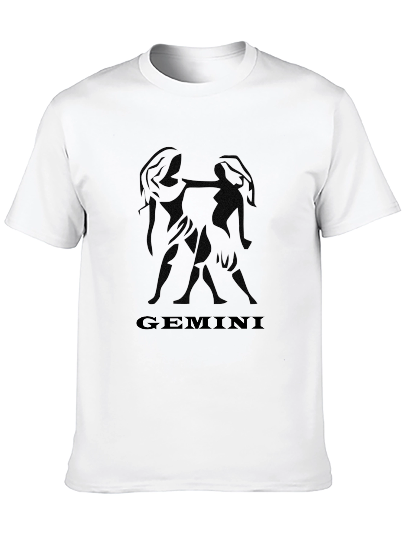 Gemini Zodiac Black Graphic Tee