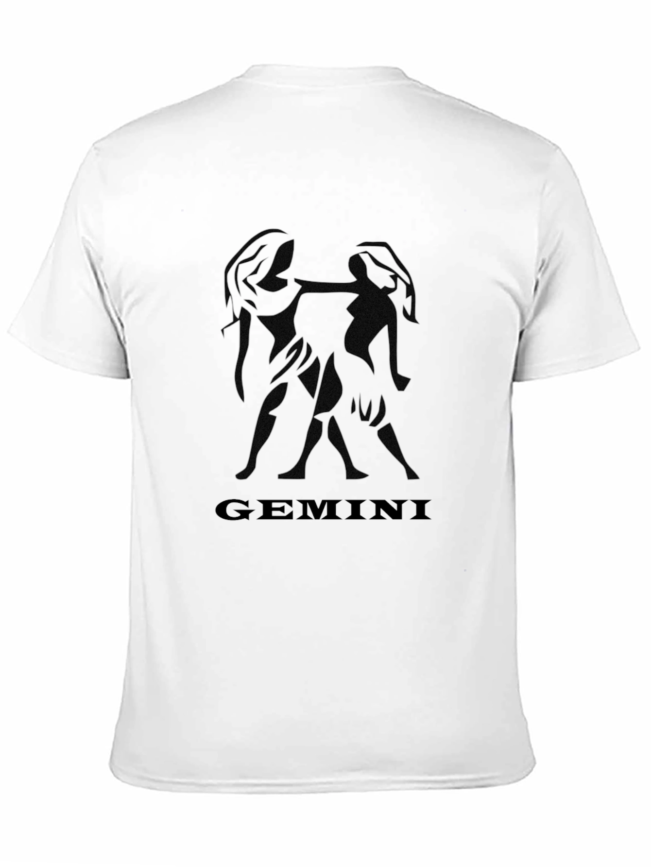Gemini Zodiac Black Graphic Tee