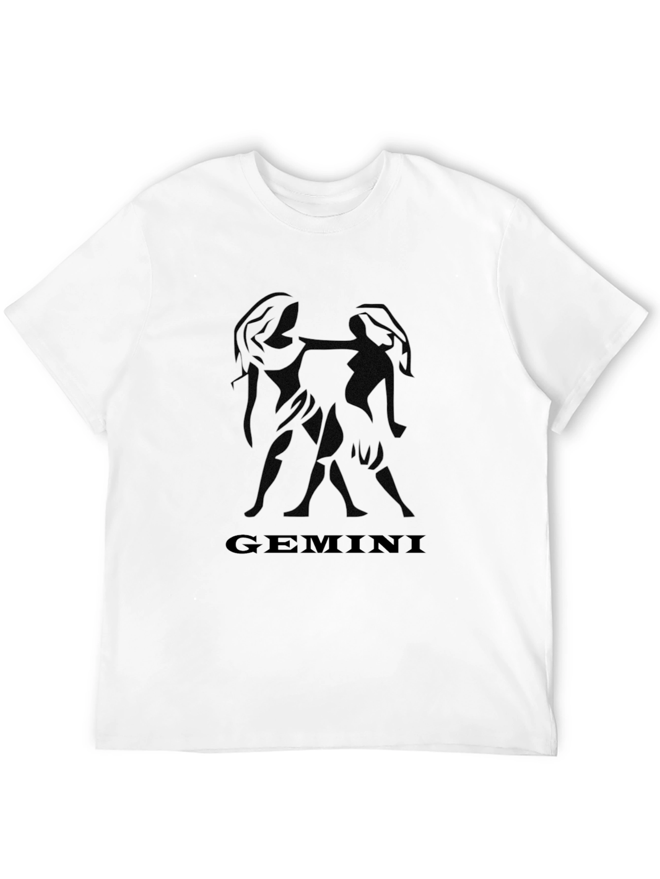 Gemini Zodiac Black Graphic Tee
