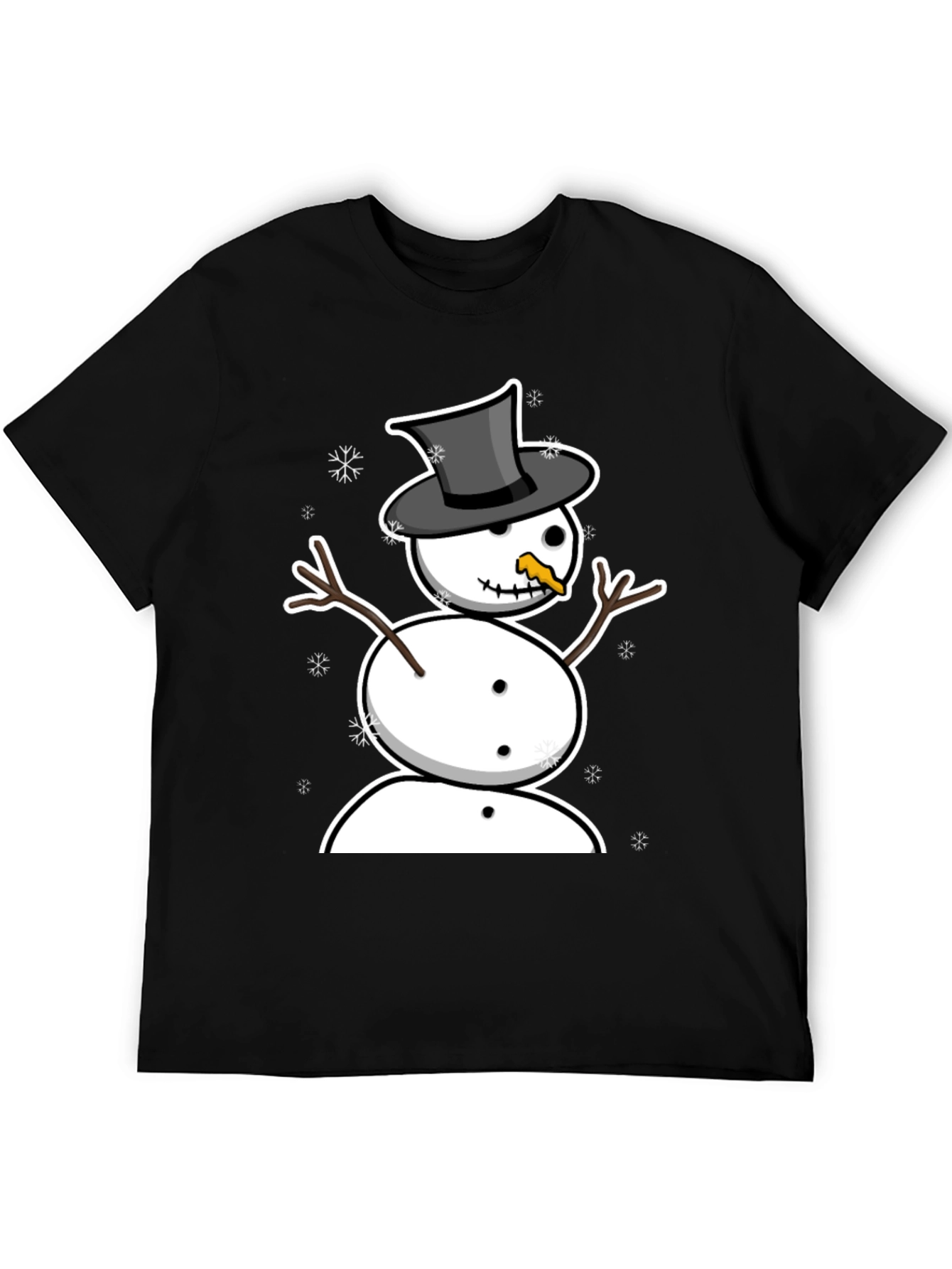 Snowman Graphic Tee - Winter Holiday Style