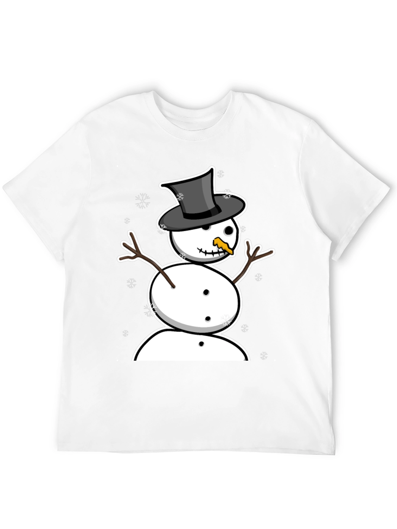 Snowman Graphic Tee - Winter Holiday Style