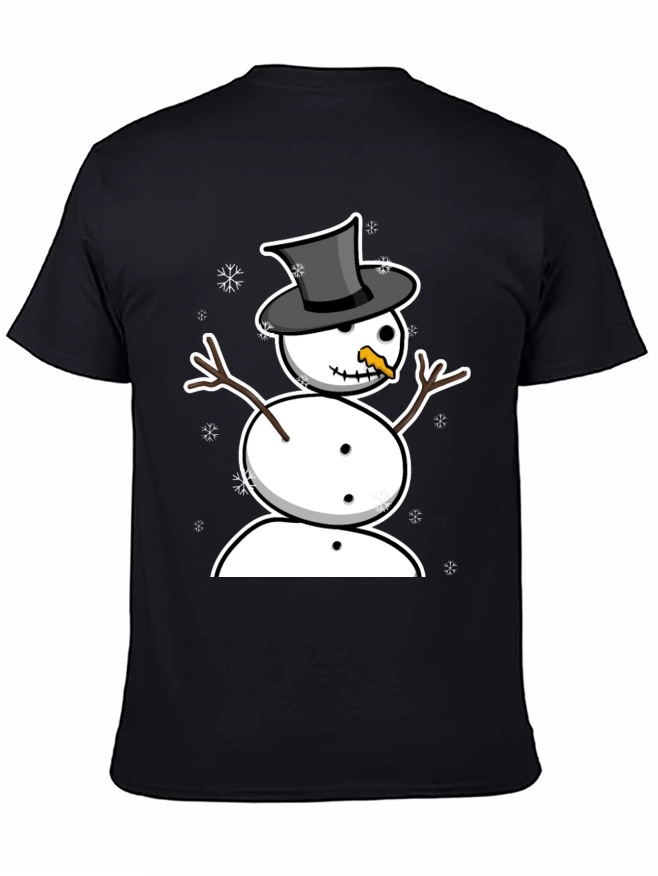 Snowman Graphic Tee - Winter Holiday Style
