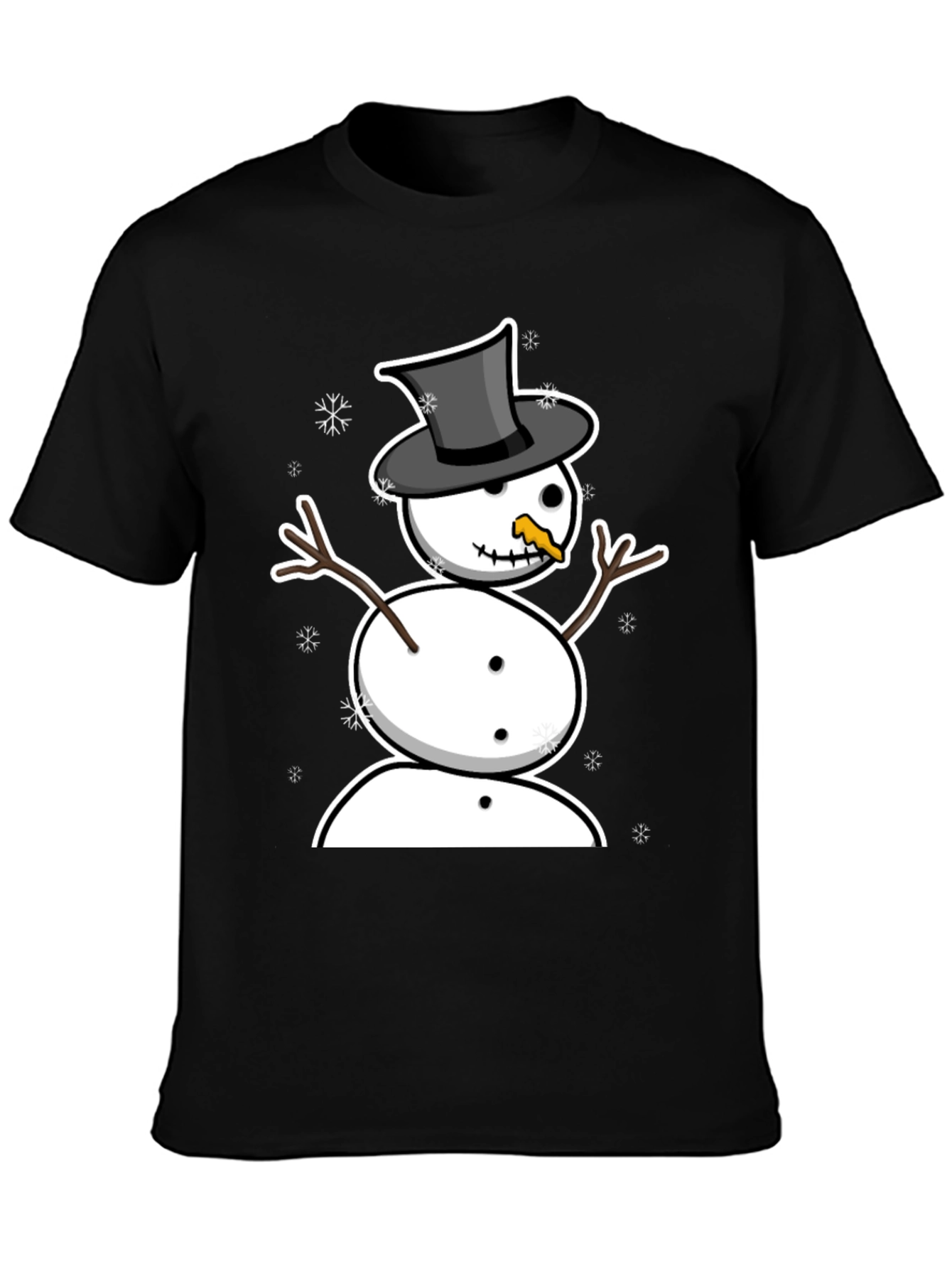 Snowman Graphic Tee - Winter Holiday Style
