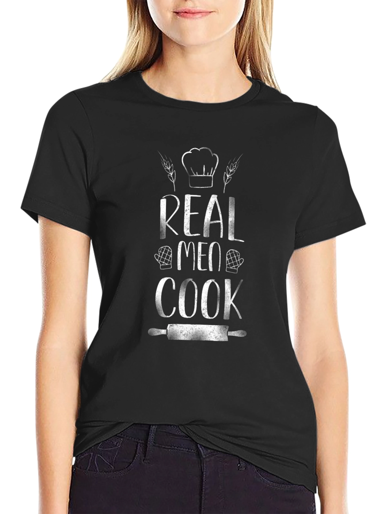 Real Men Cook T-Shirt - Chef Humor Tee