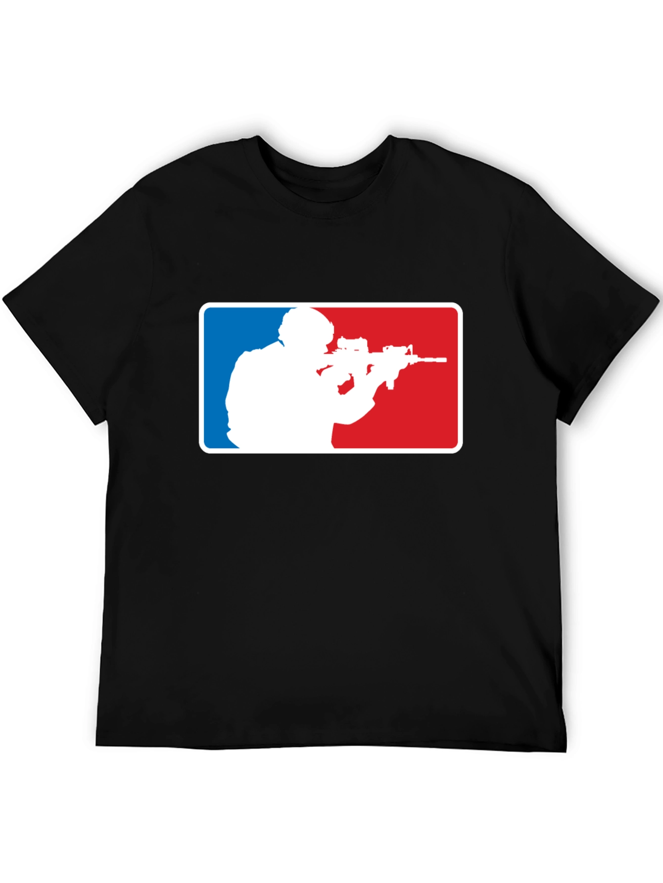 Tactical Shooter Graphic T-Shirt - Black