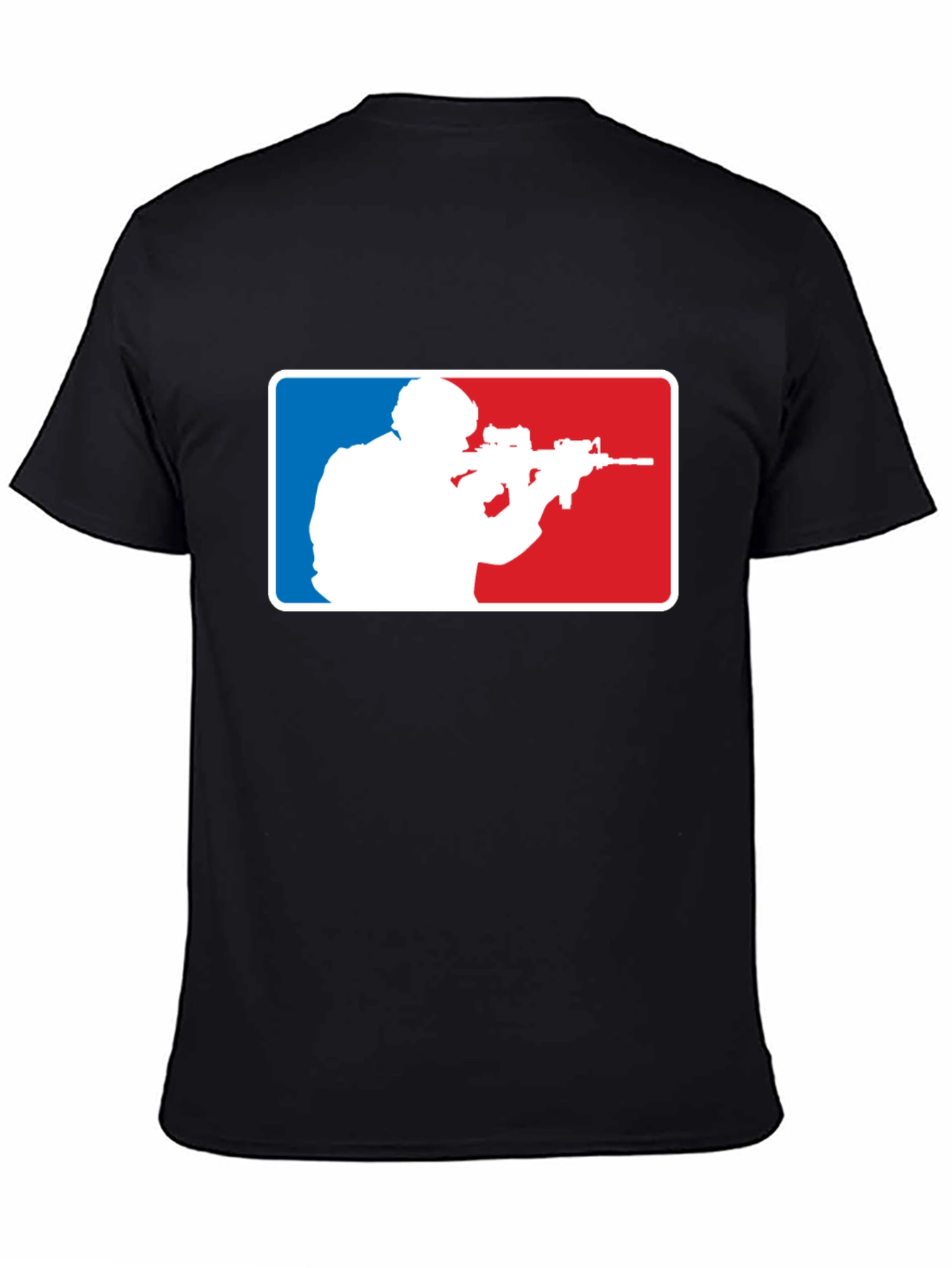 Tactical Shooter Graphic T-Shirt - Black