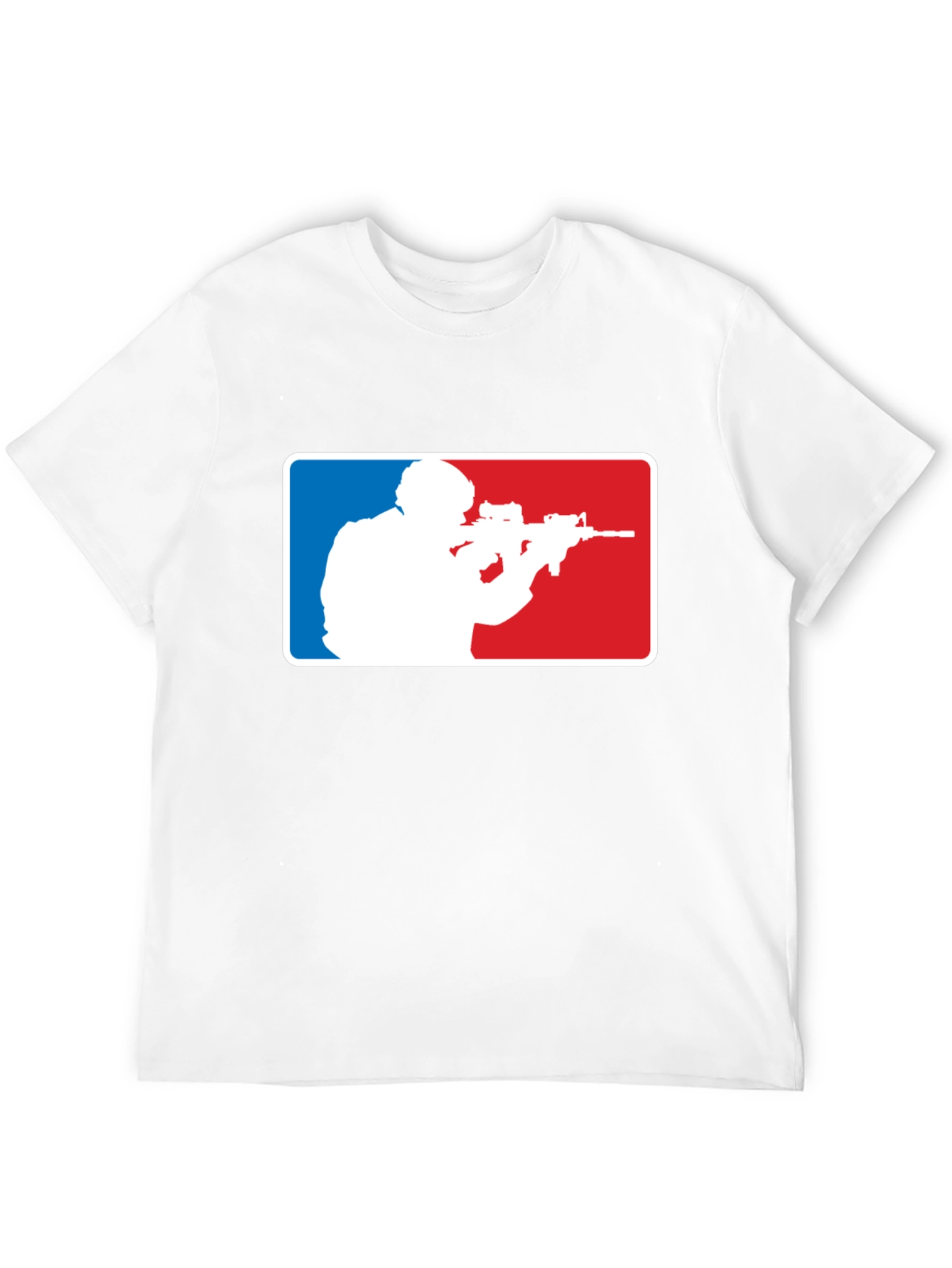 Tactical Shooter Graphic T-Shirt - Black